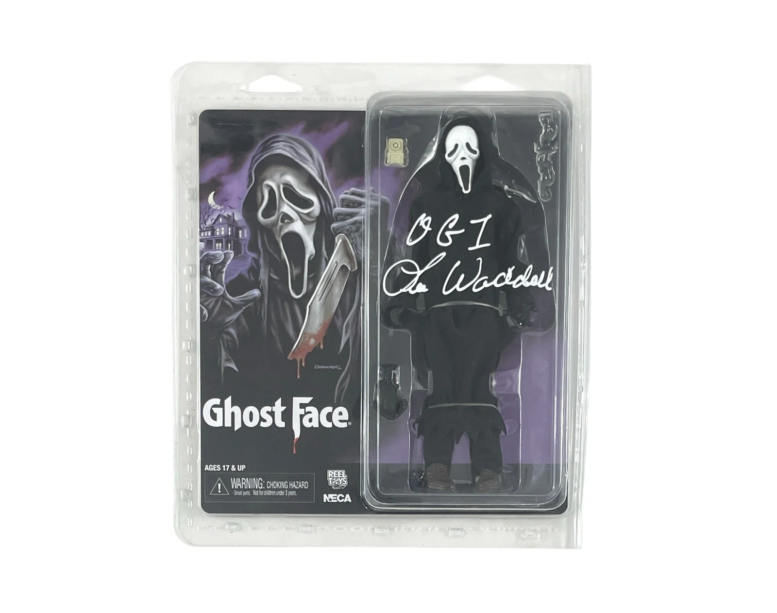Lee Waddell — Scream Horror Movie Original Ghostface Lee Waddell Signed NECA Action Figure JSA, image 2