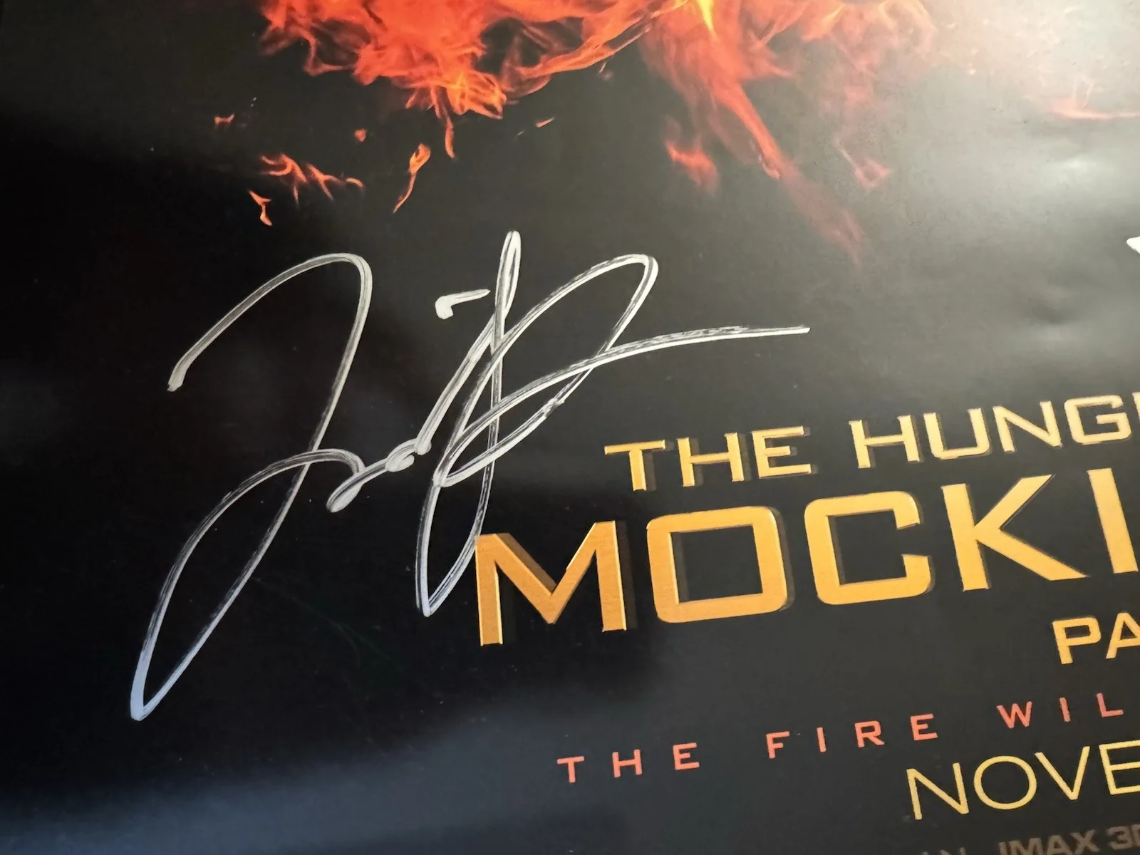 3x Signed Hunger Games Mockingjay Part 2 12x18 Poster Francis Lawrence +2, изображение 2