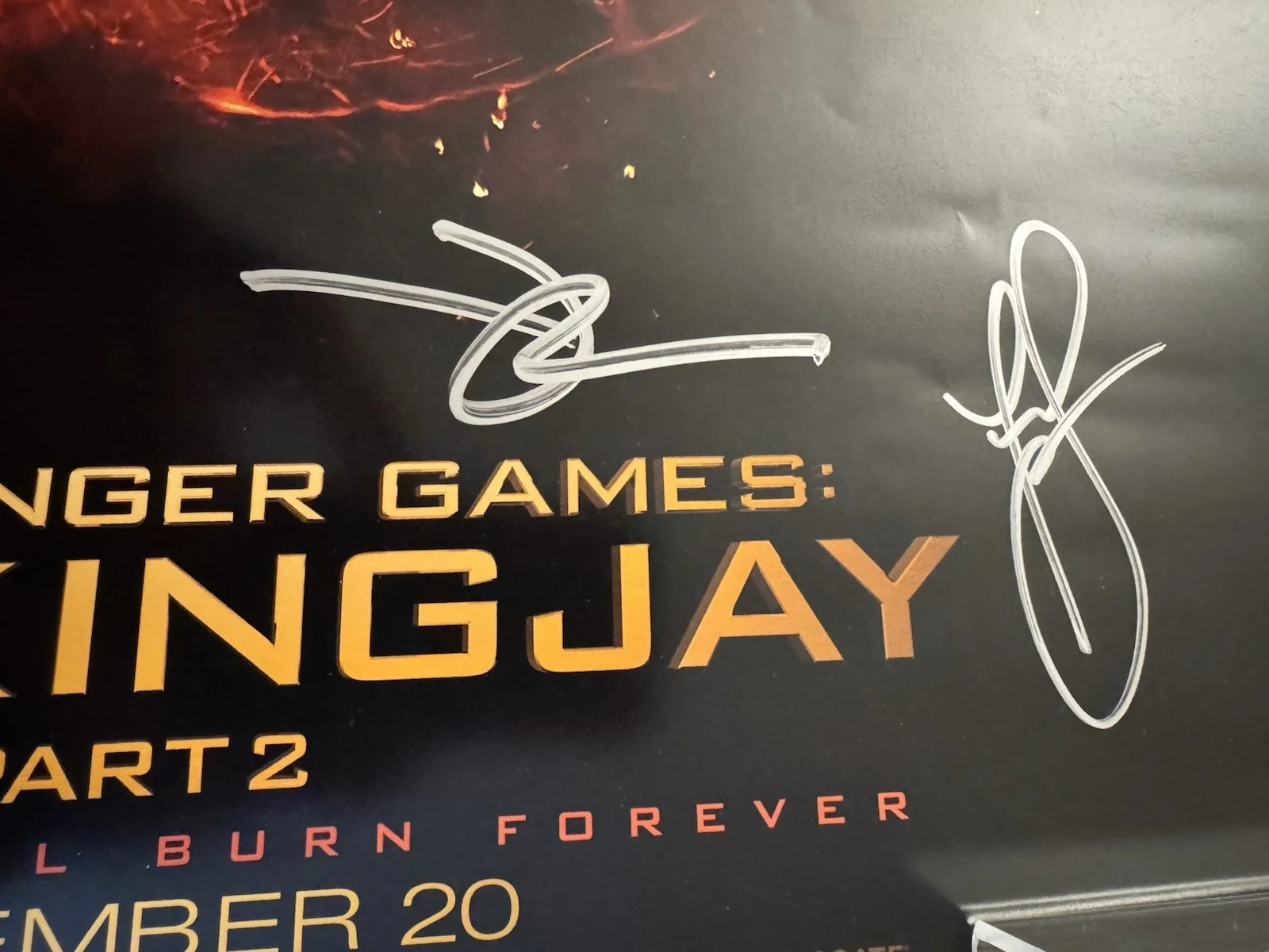 3x Signed Hunger Games Mockingjay Part 2 12x18 Poster Francis Lawrence +2, изображение 3