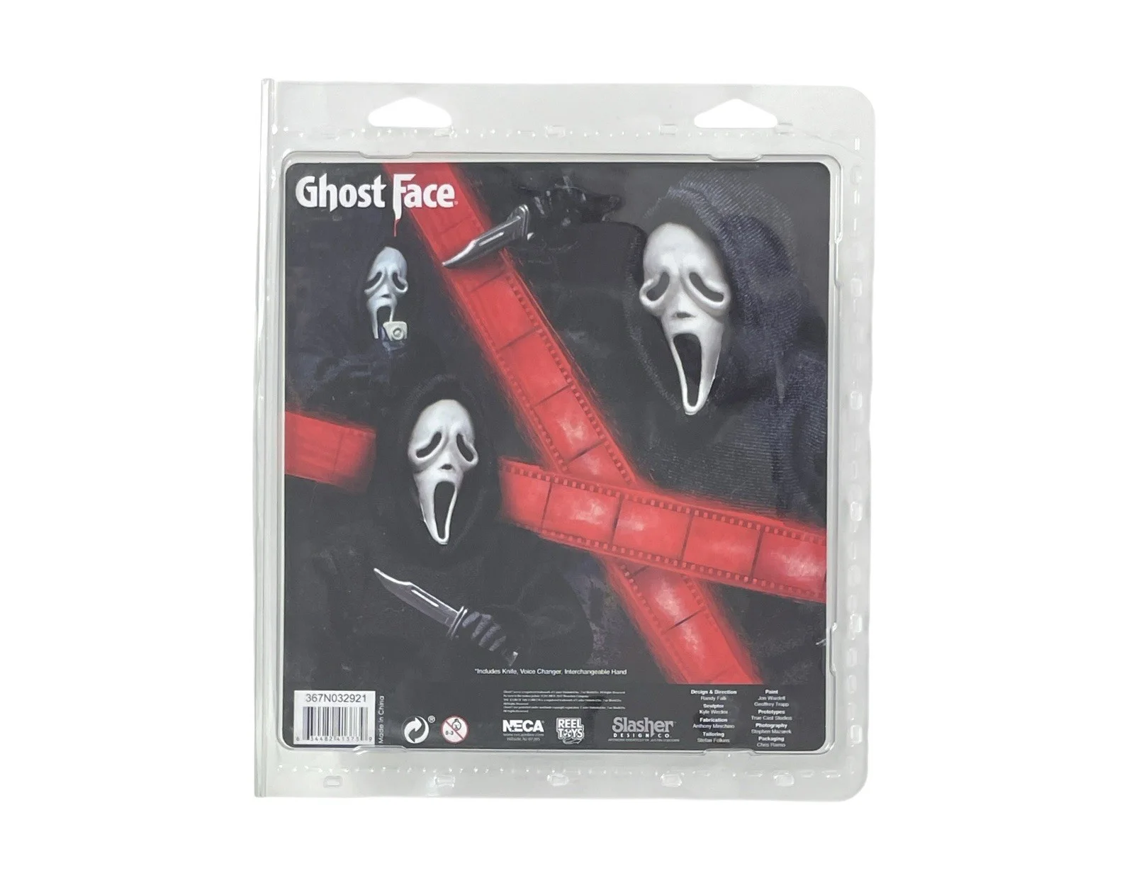 Lee Waddell — Scream Horror Movie Original Ghostface Lee Waddell Signed NECA Action Figure Red, image 3