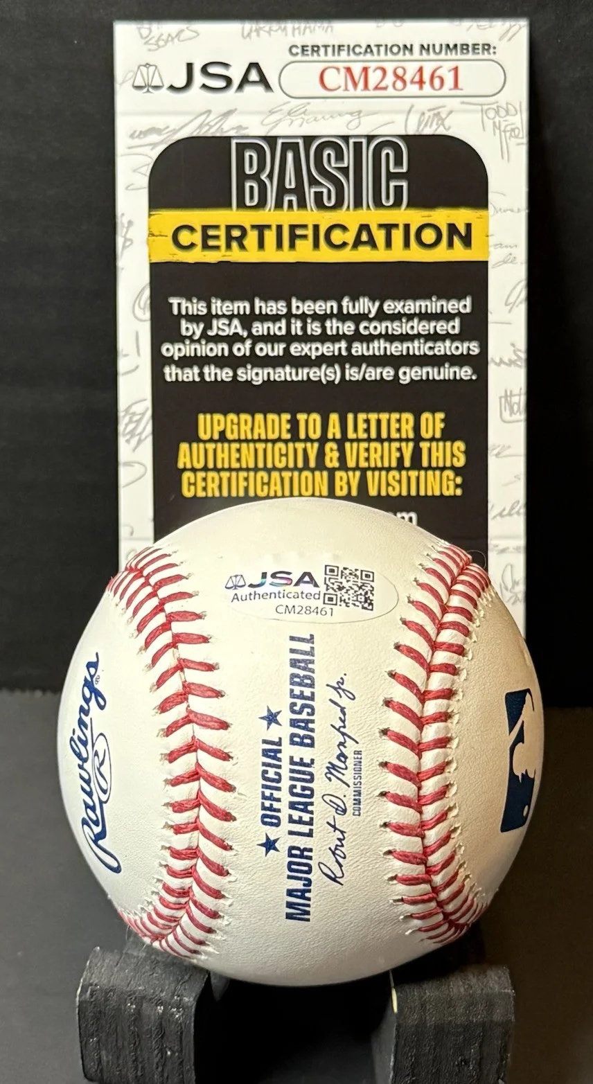 Jerry Seinfeld — Jerry Seinfeld Signed Baseball Autographed OMLB Actor Comedian JSA COA Mets, image 3