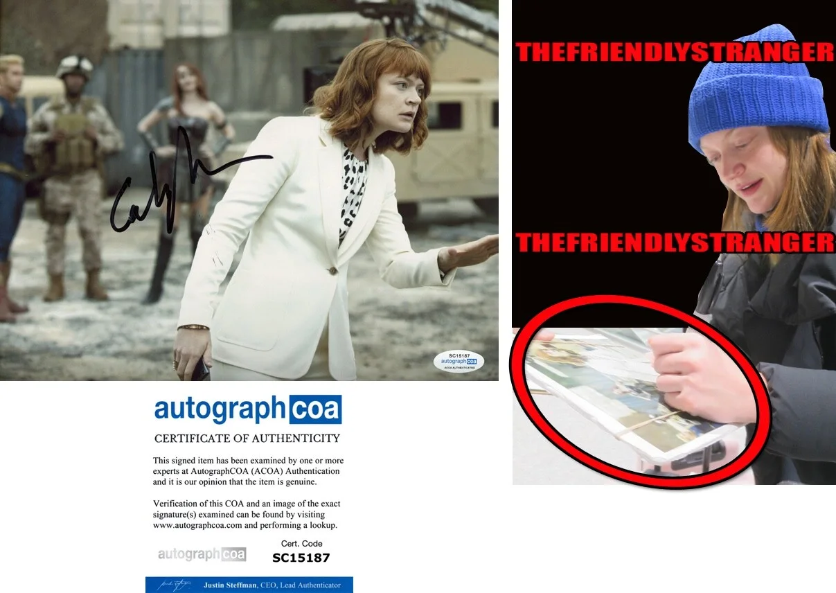 COLBY MINIFIE — Colby Minifie signed "THE BOYS" 8x10 Photo c EXACT PROOF Ashley Barrett ACOA COA