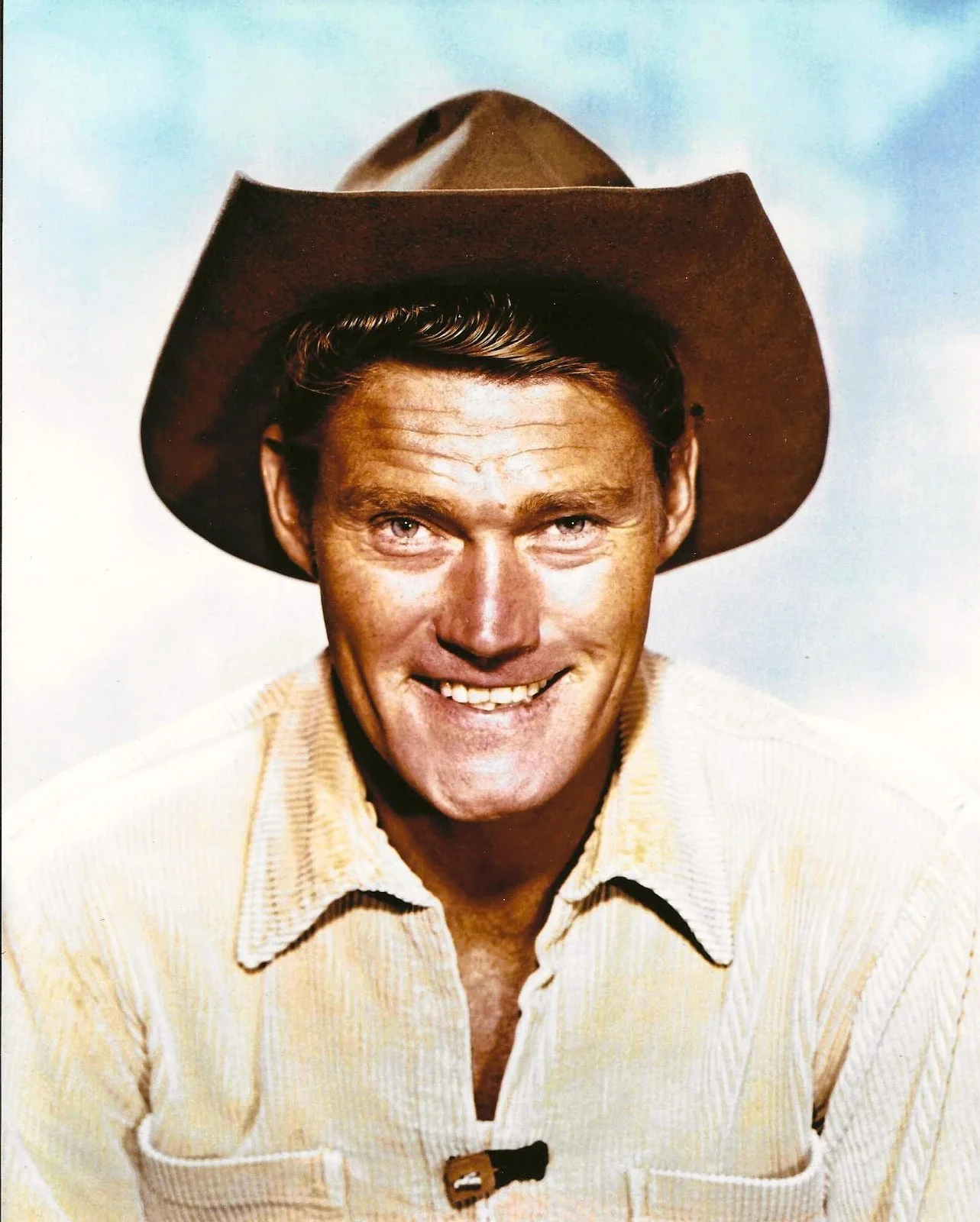 CHUCK CONNORS — CHUCK CONNORS - RIFFLEMAN HAND SIGNED 1991 HOLLYWOOD TRADING CARD #75 - COA GA, изображение 4