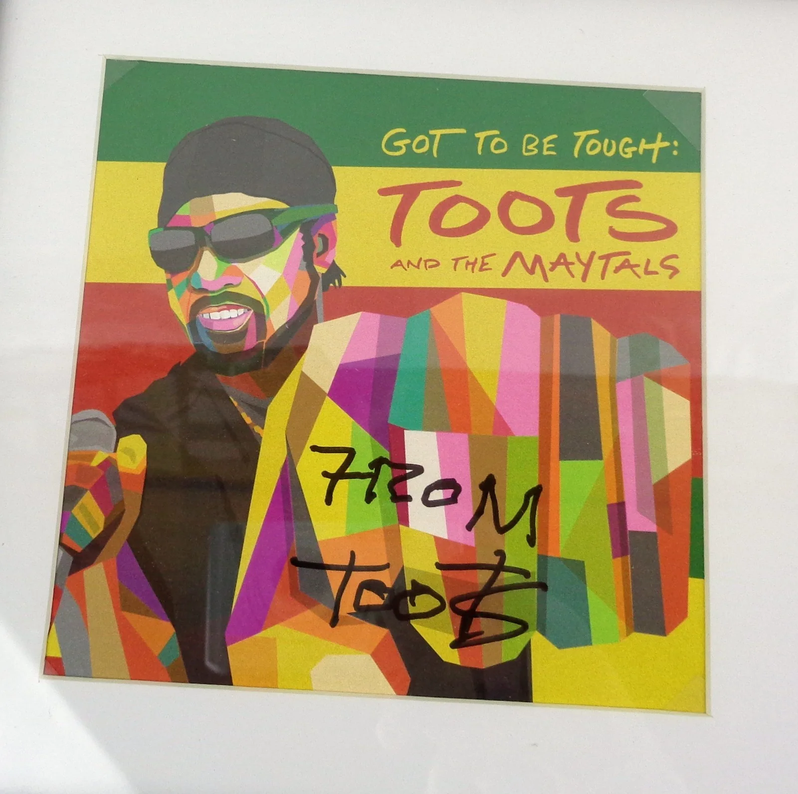 Toots Hibbert — Toots & The Maytals Signed Autograph Got To Be Tough CD Framed PSA/DNA COA, изображение 2
