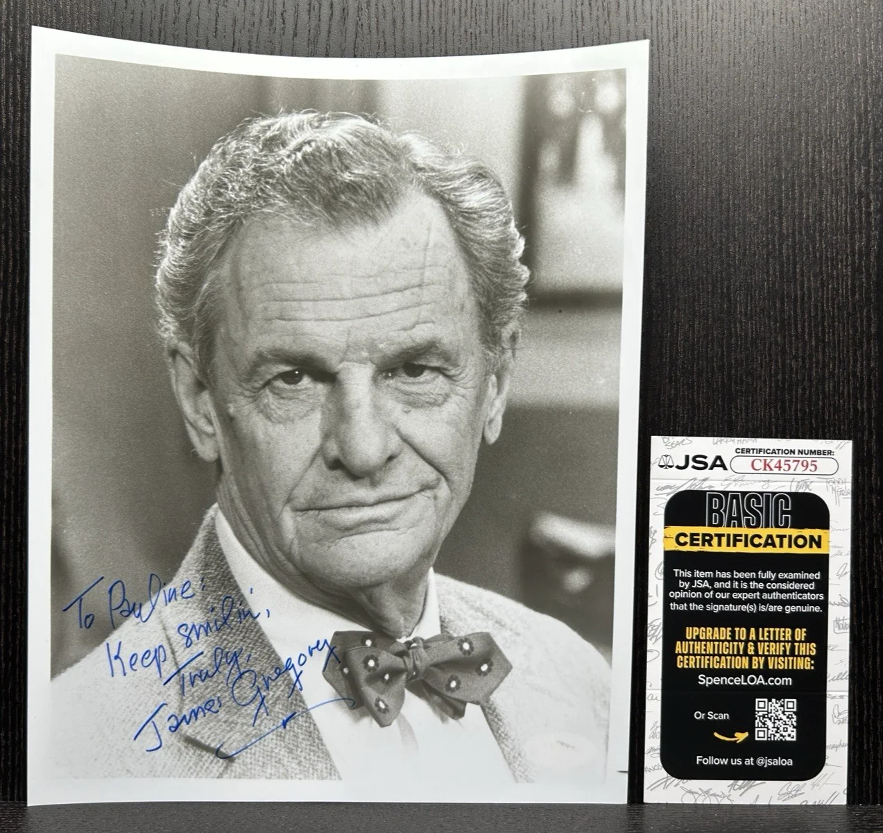 James Gregory — JAMES GREGORY SIGNED 8x10 PHOTO Original Autograph JSA COA Planet of the Apes, image 2