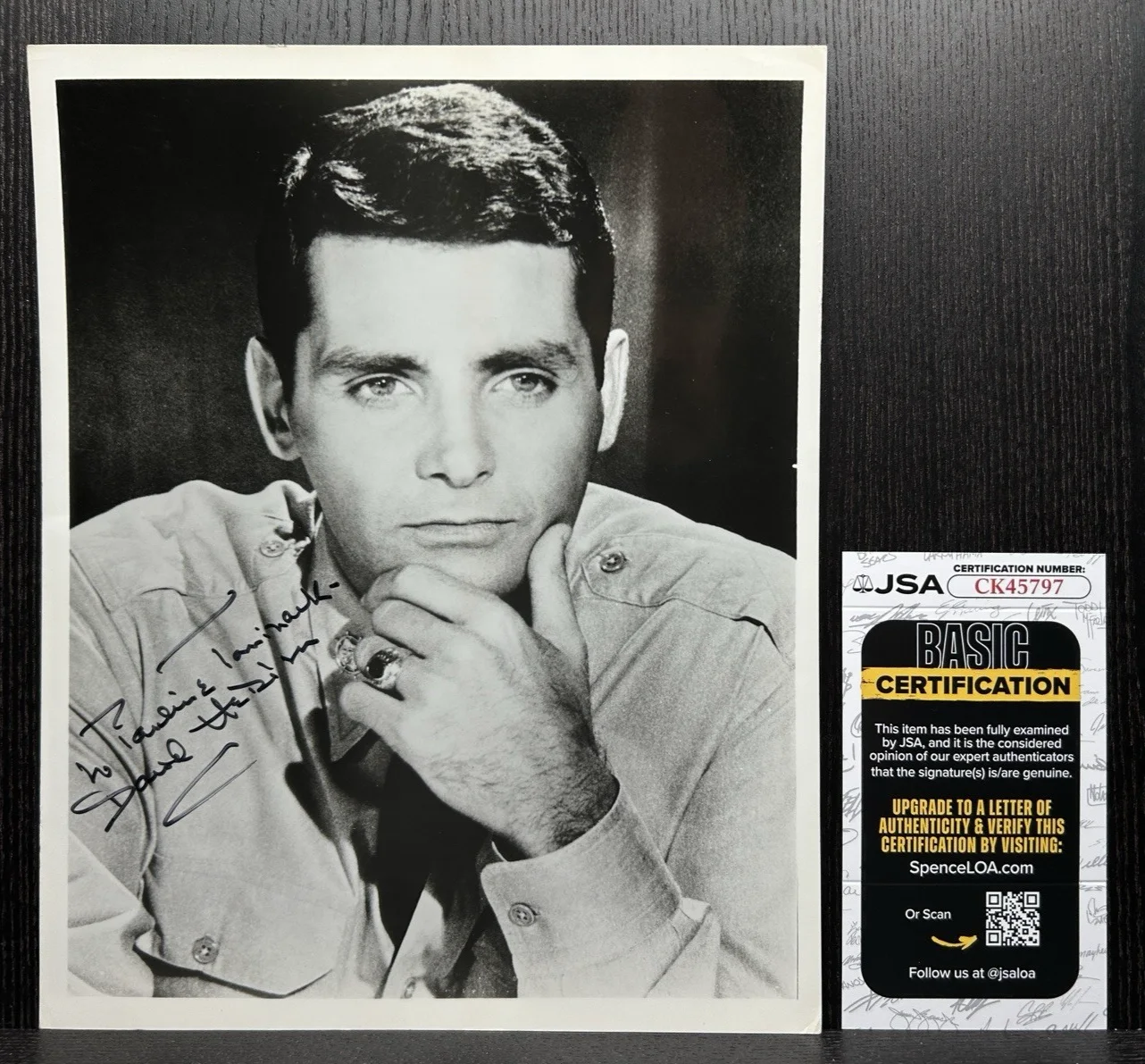 David Hedison — DAVID HEDISON SIGNED 8x10 PHOTO Original Authentic Autograph JSA COA The Fly, image 2