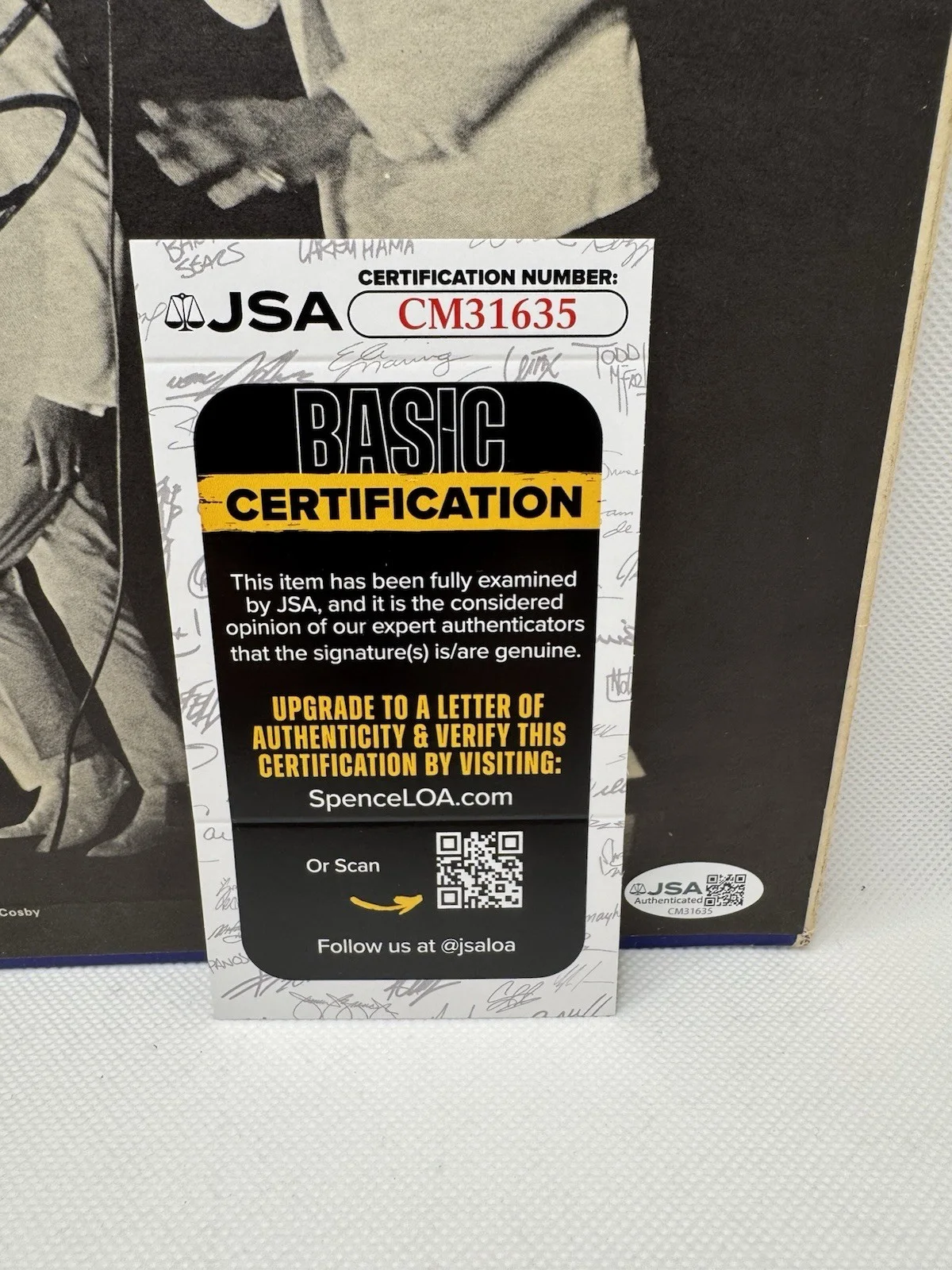 OTIS WILLIAMS SIGNED VINYL THE TEMPTATIONS GREATEST HITS JSA COA AUTOGRAPH READ, image 3