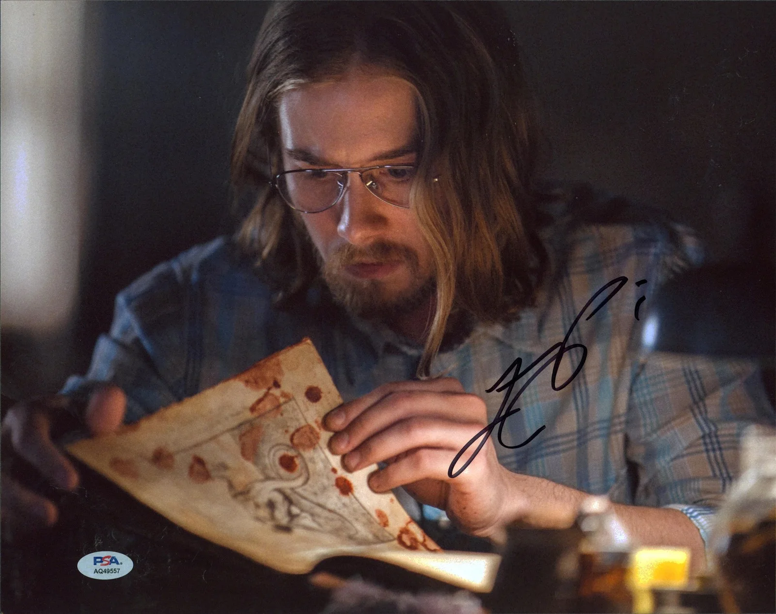 Lou Taylor Pucci — Lou Taylor Pucci Evil Dead Authentic Signed 11x14 Photo PSA/DNA #AQ49557
