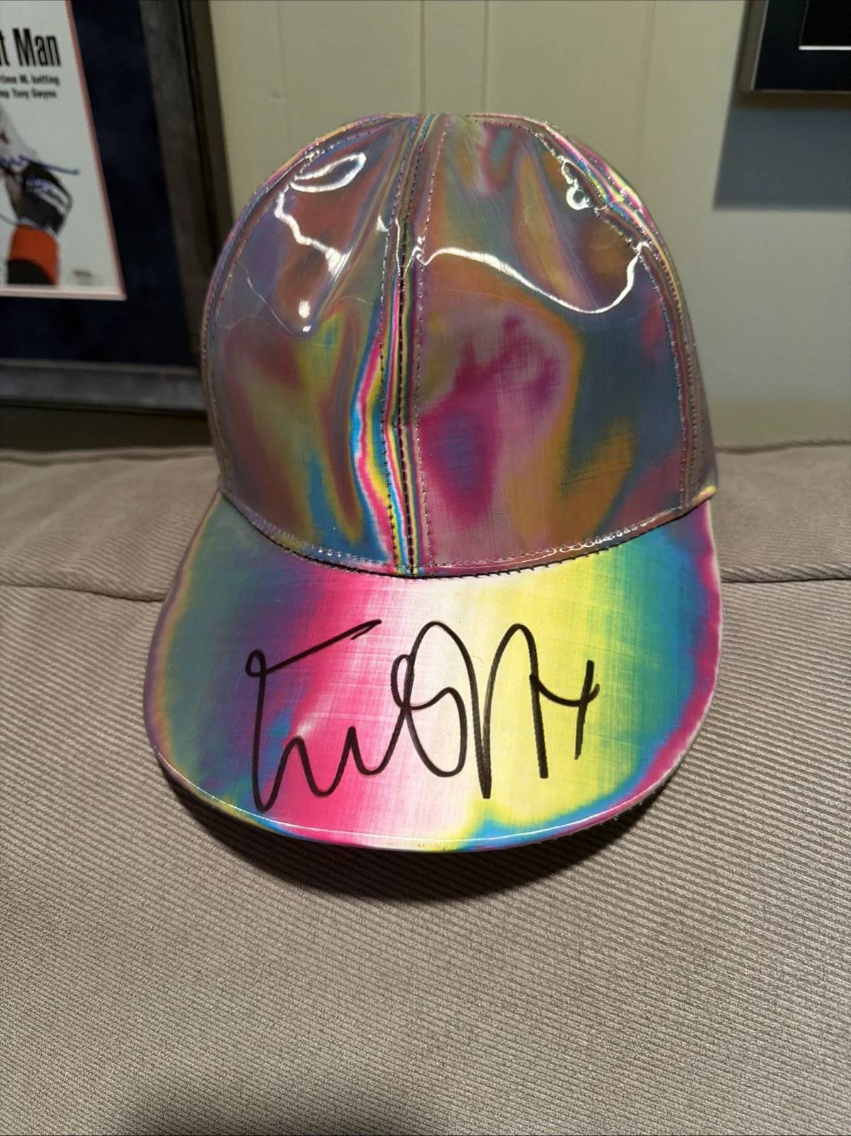 Michael J Fox — Michael J Fox Back To The Future Signed Autograph Marty McFly Hat PSA/DNA COA, image 2