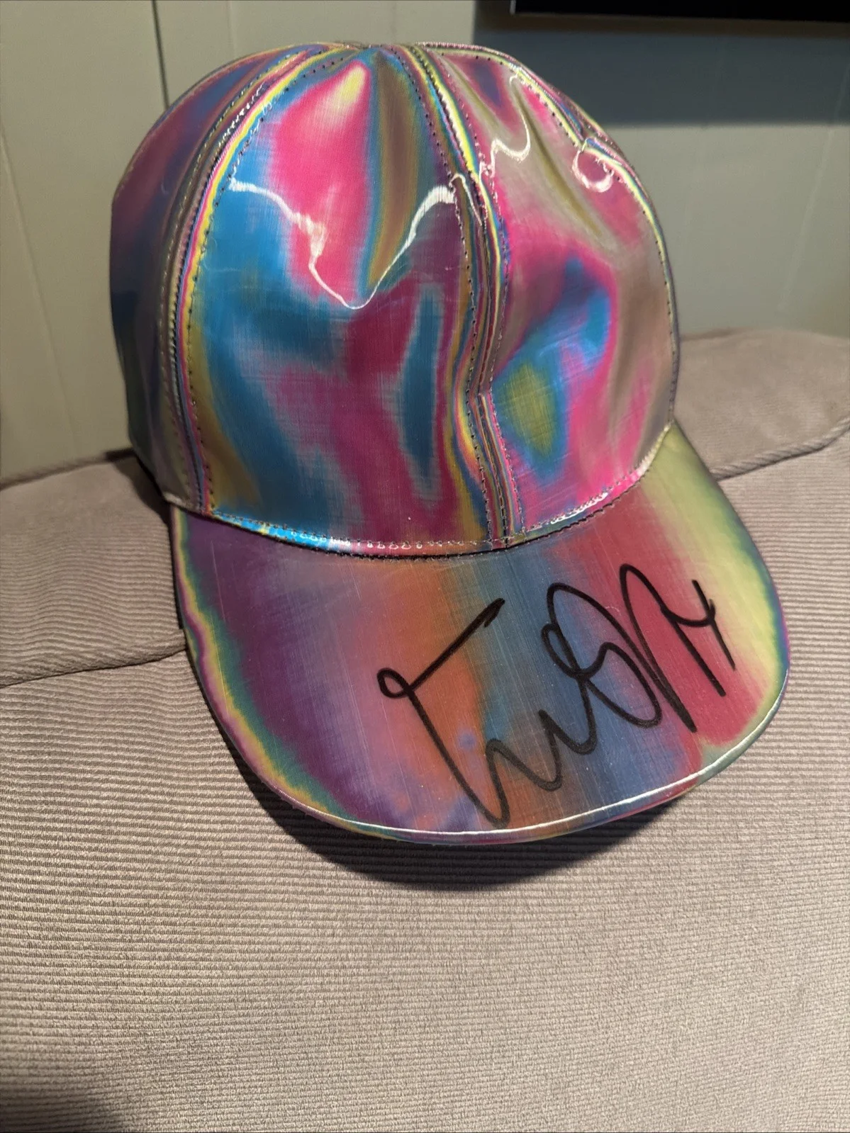 Michael J Fox — Michael J Fox Back To The Future Signed Autograph Marty McFly Hat PSA/DNA COA, image 3
