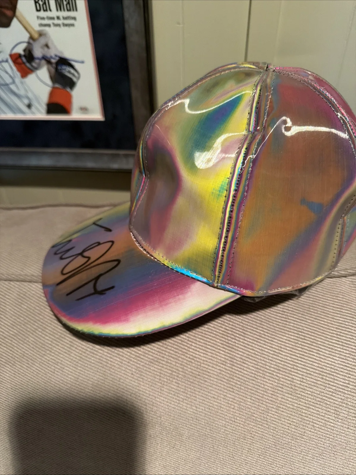 Michael J Fox — Michael J Fox Back To The Future Signed Autograph Marty McFly Hat PSA/DNA COA, image 4