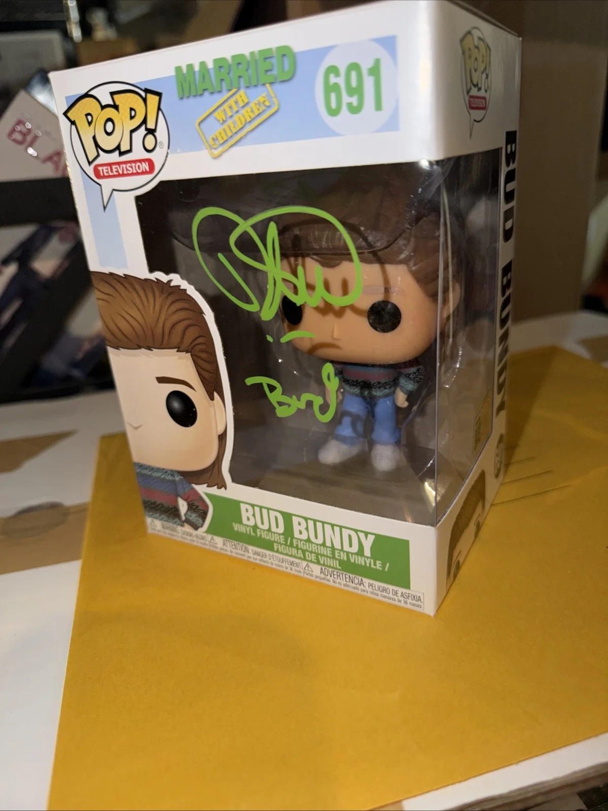 David Faustino signed "Bud" Bundy Funko Pop! 691 autograph OC cOA, image 2