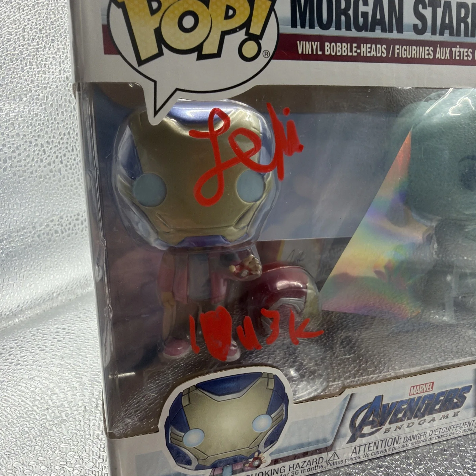 Lexi Rabe — Lexi Rabe Signed Avengers Endgame Funko Pop Morgan/tony Stark JSA Certified, изображение 5