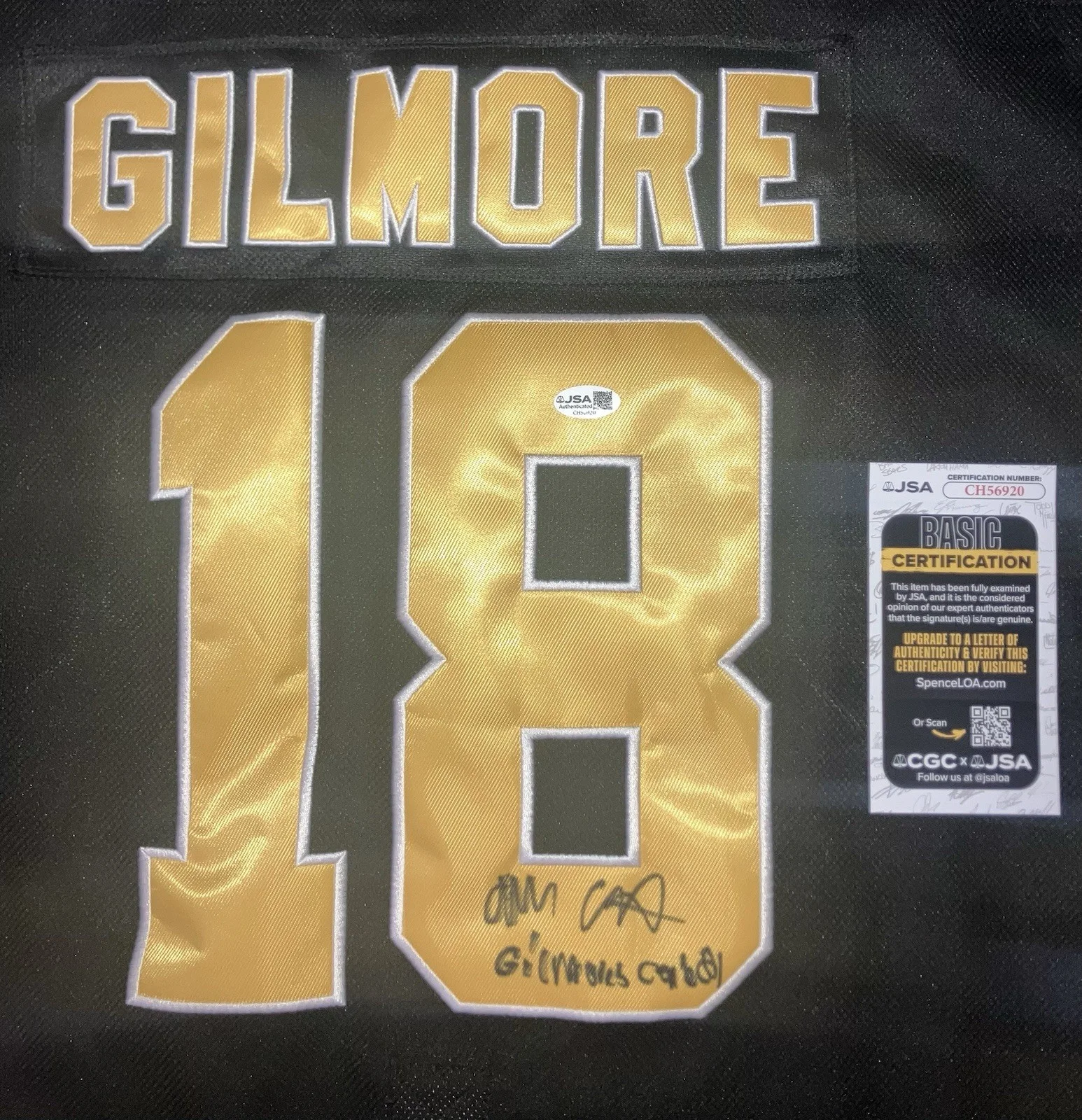 Allen Covert — ALLEN COVERT SIGNED AUTOGRAPHED HAPPY GILMORE XL JERSEY OTTO +INSC JSA COA RARE!, image 2