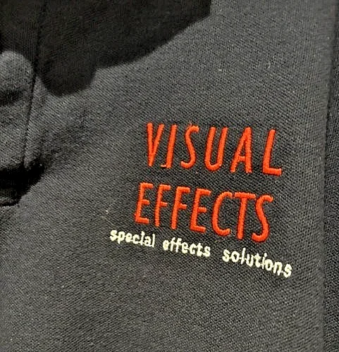 BBC Visual Effects Film Crew VFX Polo-Shirt Navy Blue Size L (Authentic-Rare), image 3
