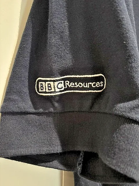 BBC Visual Effects Film Crew VFX Polo-Shirt Navy Blue Size L (Authentic-Rare), image 4