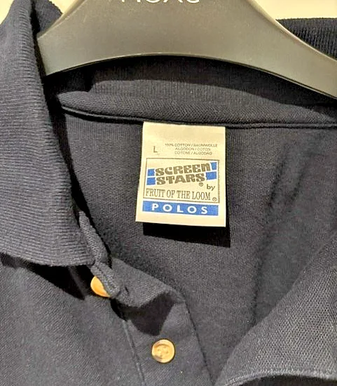 BBC Visual Effects Film Crew VFX Polo-Shirt Navy Blue Size L (Authentic-Rare), image 5
