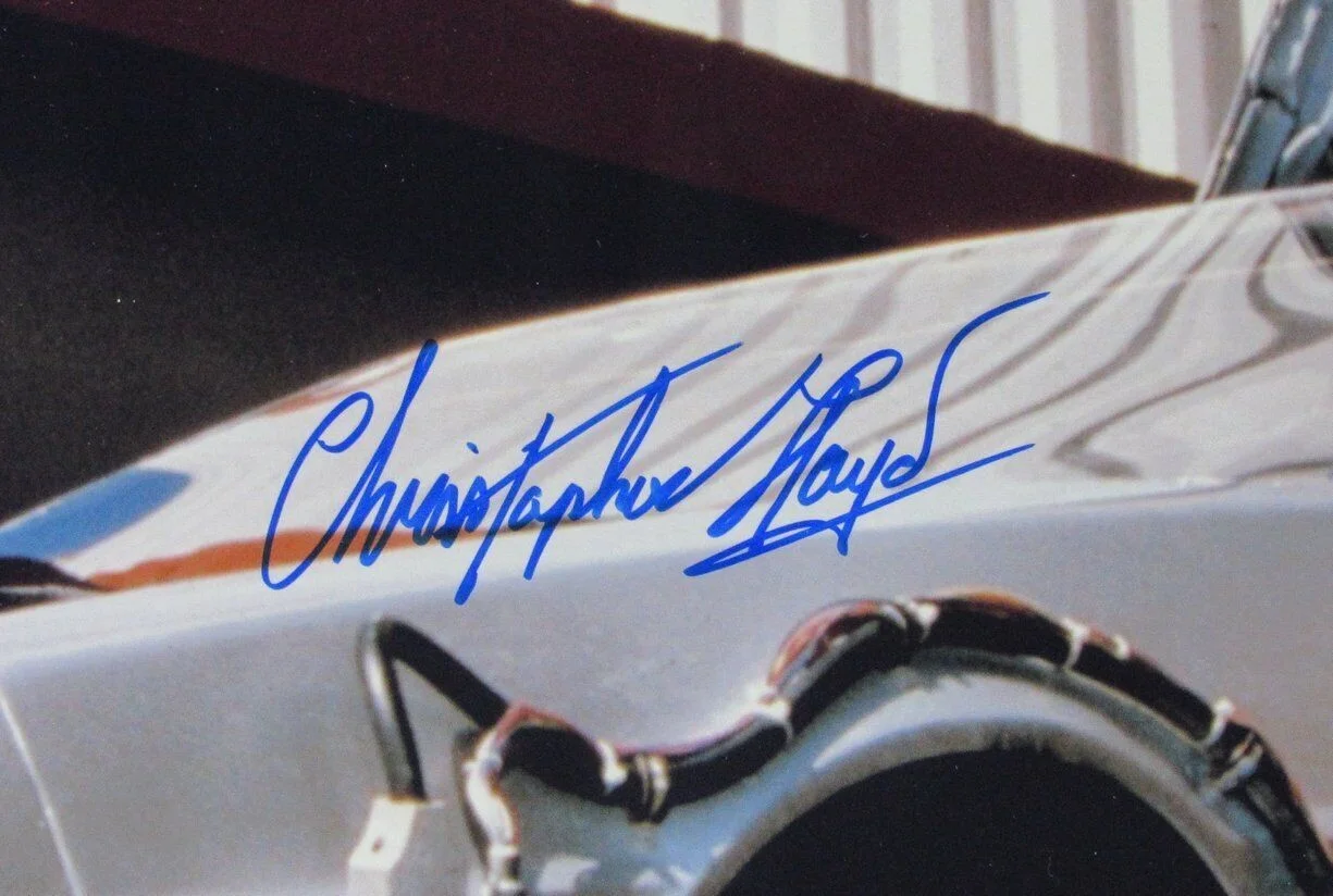 Christopher Lloyd Signed 16x20 Back to the Future Photo Framed JSA 161732, image 2