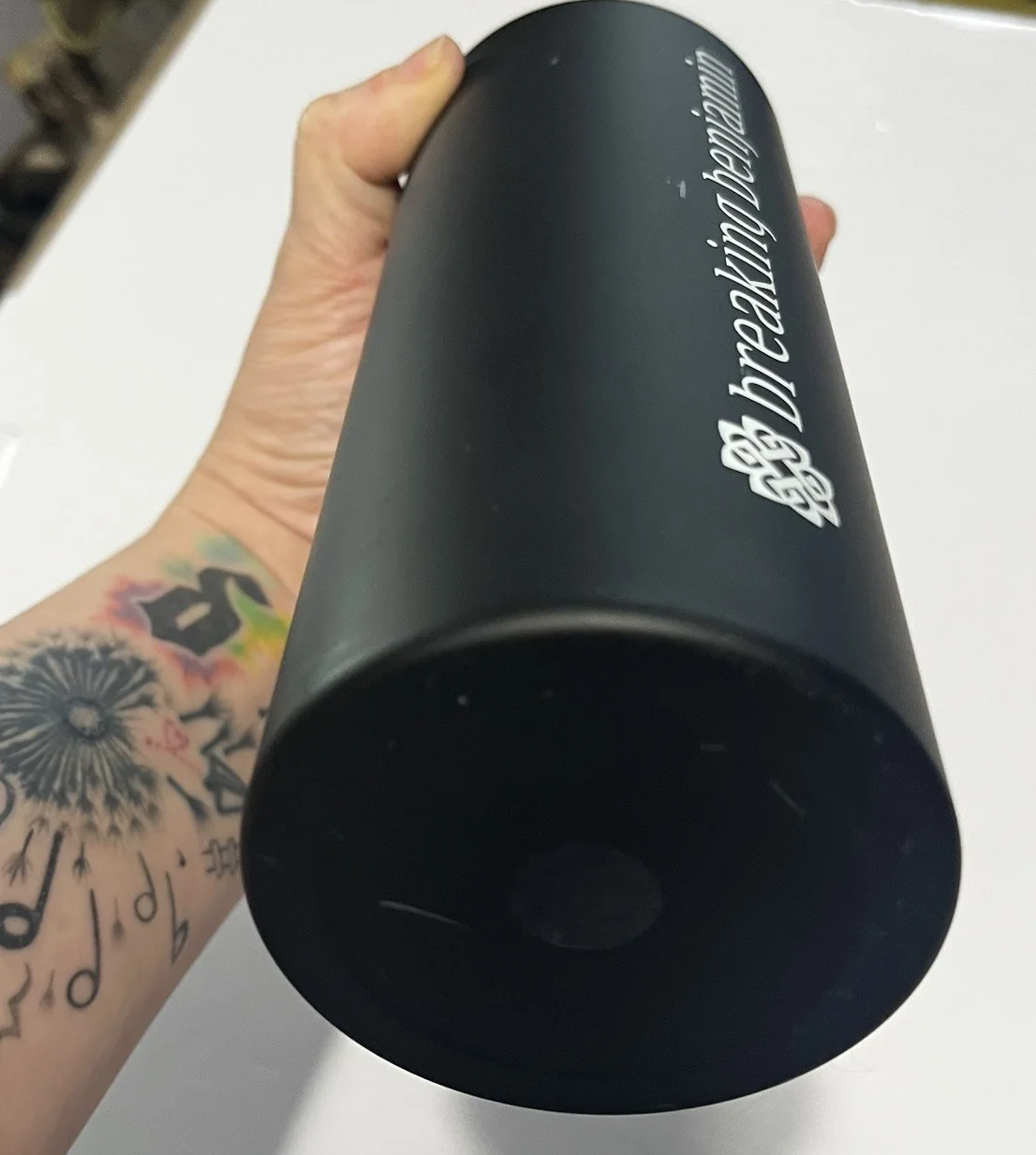 Breaking Benjamin Signed Black Stainless Steel Water Bottle Autograph Print Ins, изображение 5
