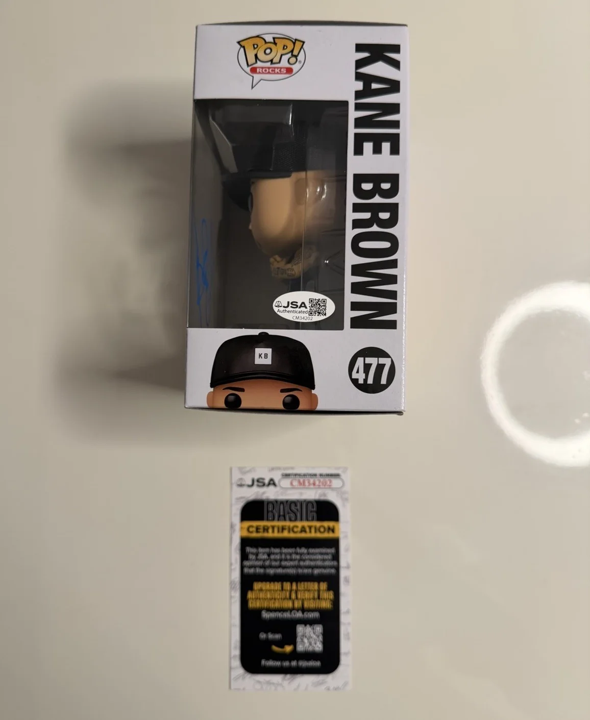 Kane Brown Autographed Funko Pop #477 Country Artist JSA COA, image 2