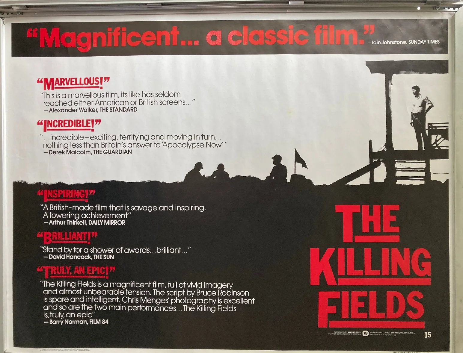 Cinema Poster: KILLING FIELDS, THE 1984 (White Review Quad) Sam Waterston, изображение 2