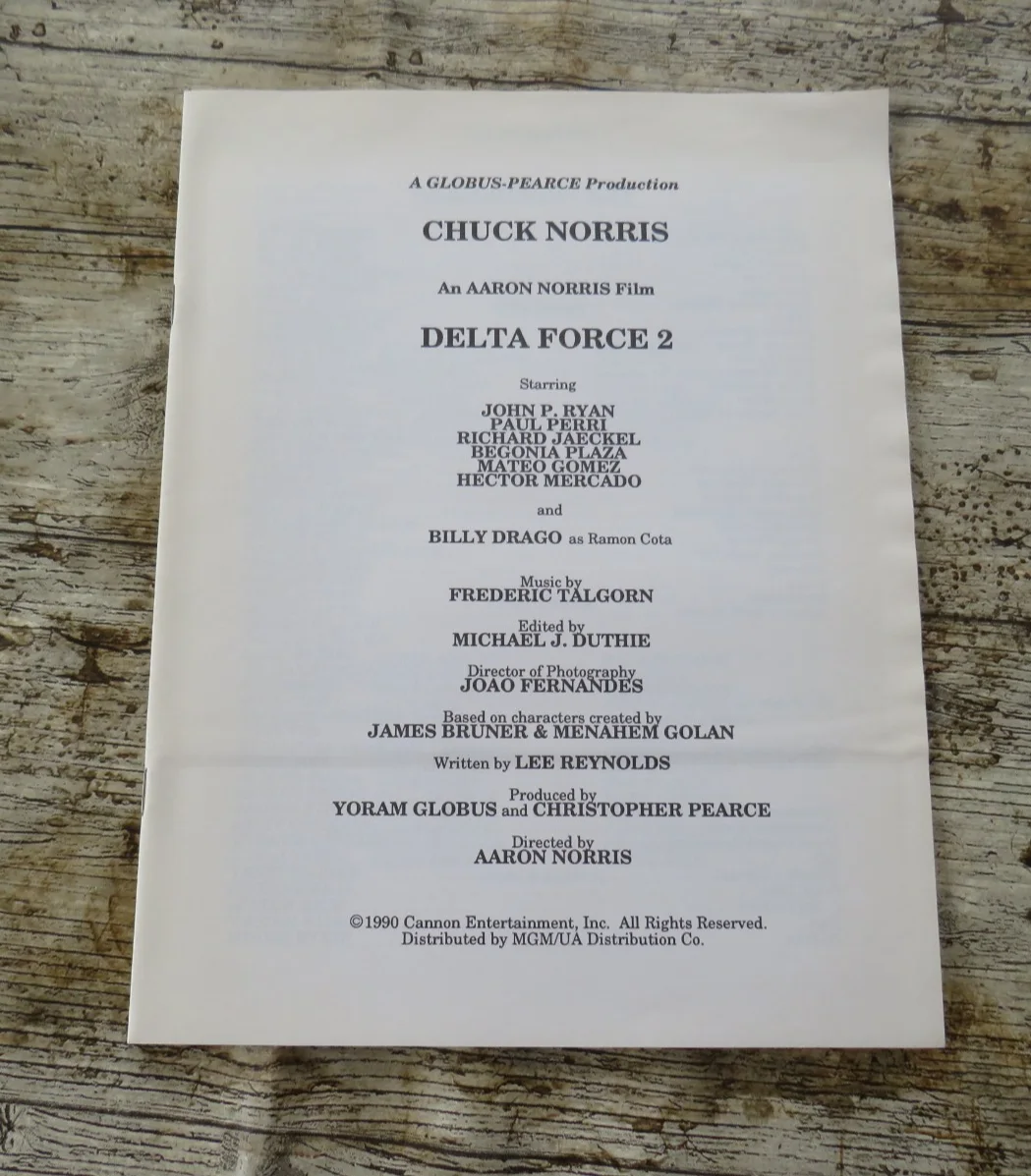 DELTA FORCE 2 ORIGINAL 1990 CINEMA FILM MOVIE PRESS KIT Chuck Norris 7 PHOTOS, изображение 3