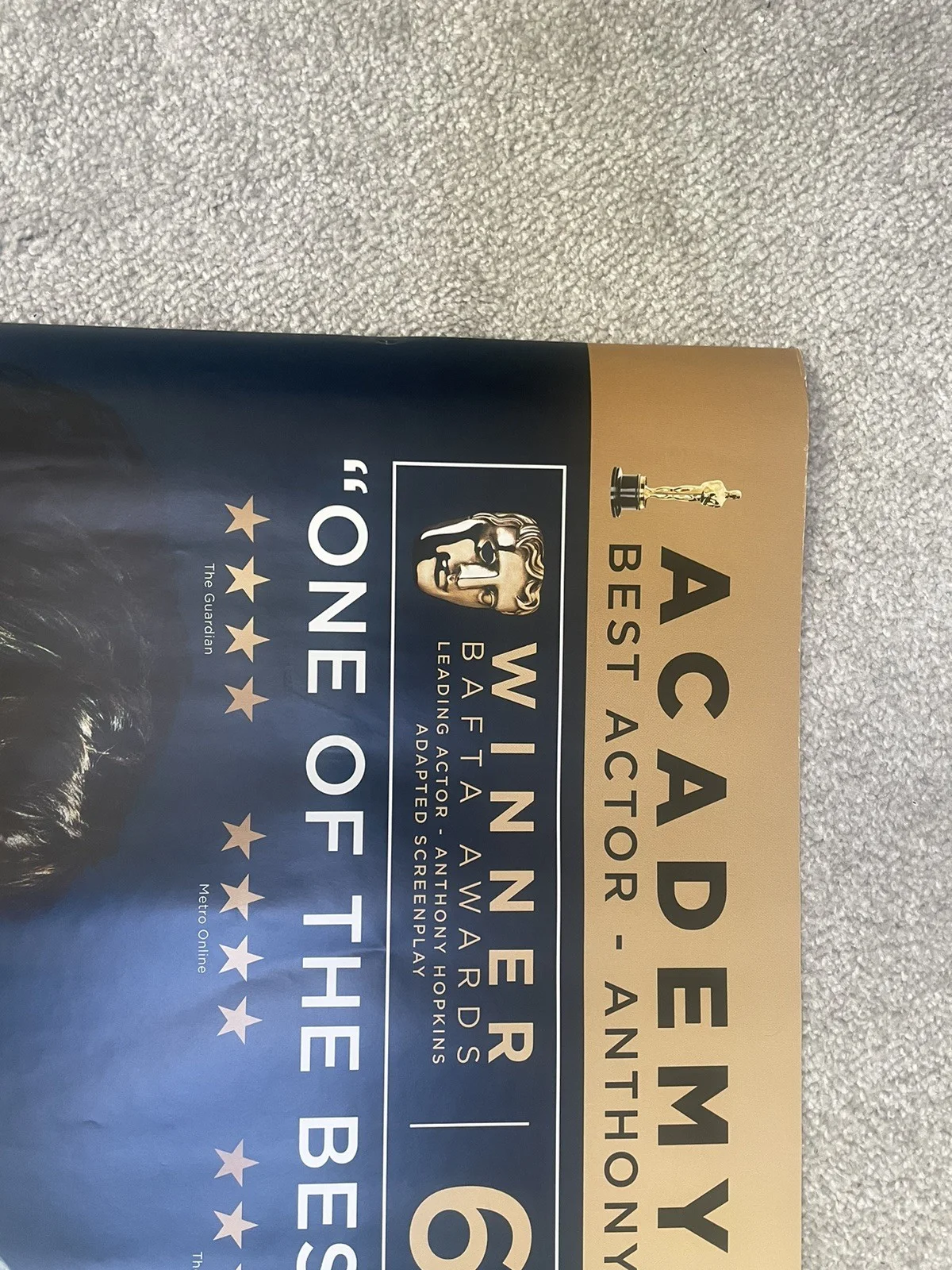 THE FATHER (2021) Original Cinema Quad Movie Poster - Anthony Hopkins, изображение 4