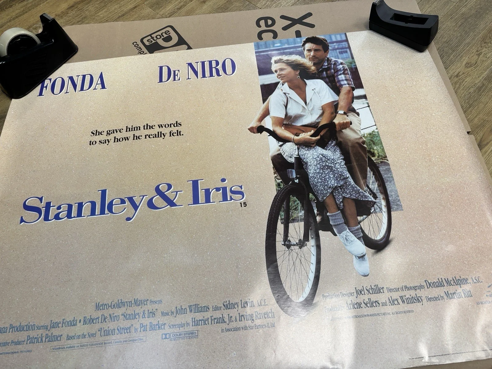 STANLEY & IRIS - ORIGINAL FRENCH CINEMA POSTER - Rolled Quad, изображение 5