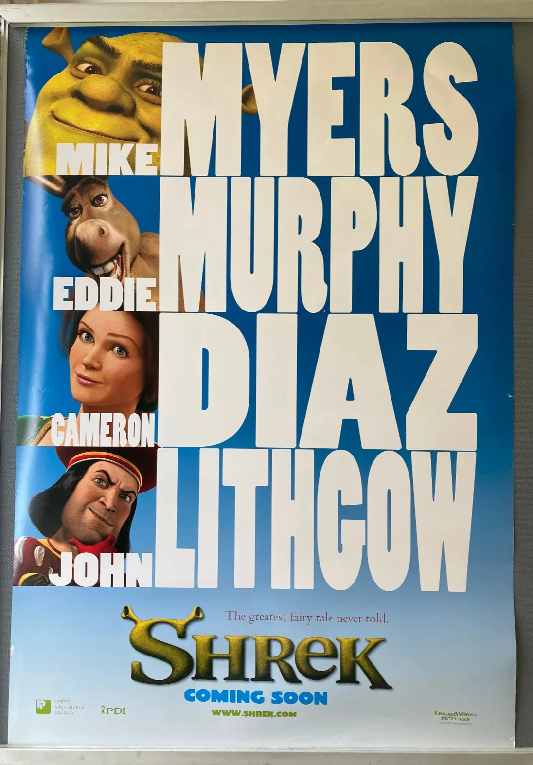Cinema Poster: SHREK 2001 (One Sheet) Mike Myers Eddie Murphy Cameron Diaz, изображение 2