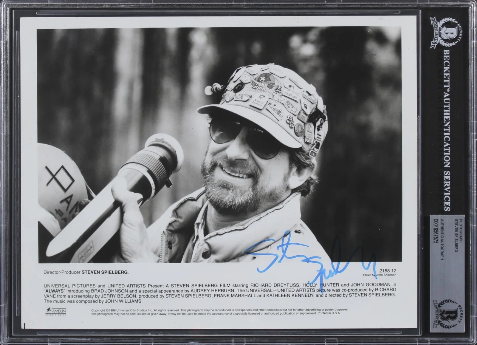 Stephen Spielberg — Stephen Spielberg Always Authentic Signed 8x10 Photo Autographed BAS Slabbed, image 4