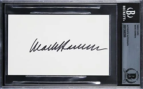 Mark Harmon — Mark Harmon NCIS Authentic Signed 3x5 Index Card Autographed BAS Slabbed, image 3