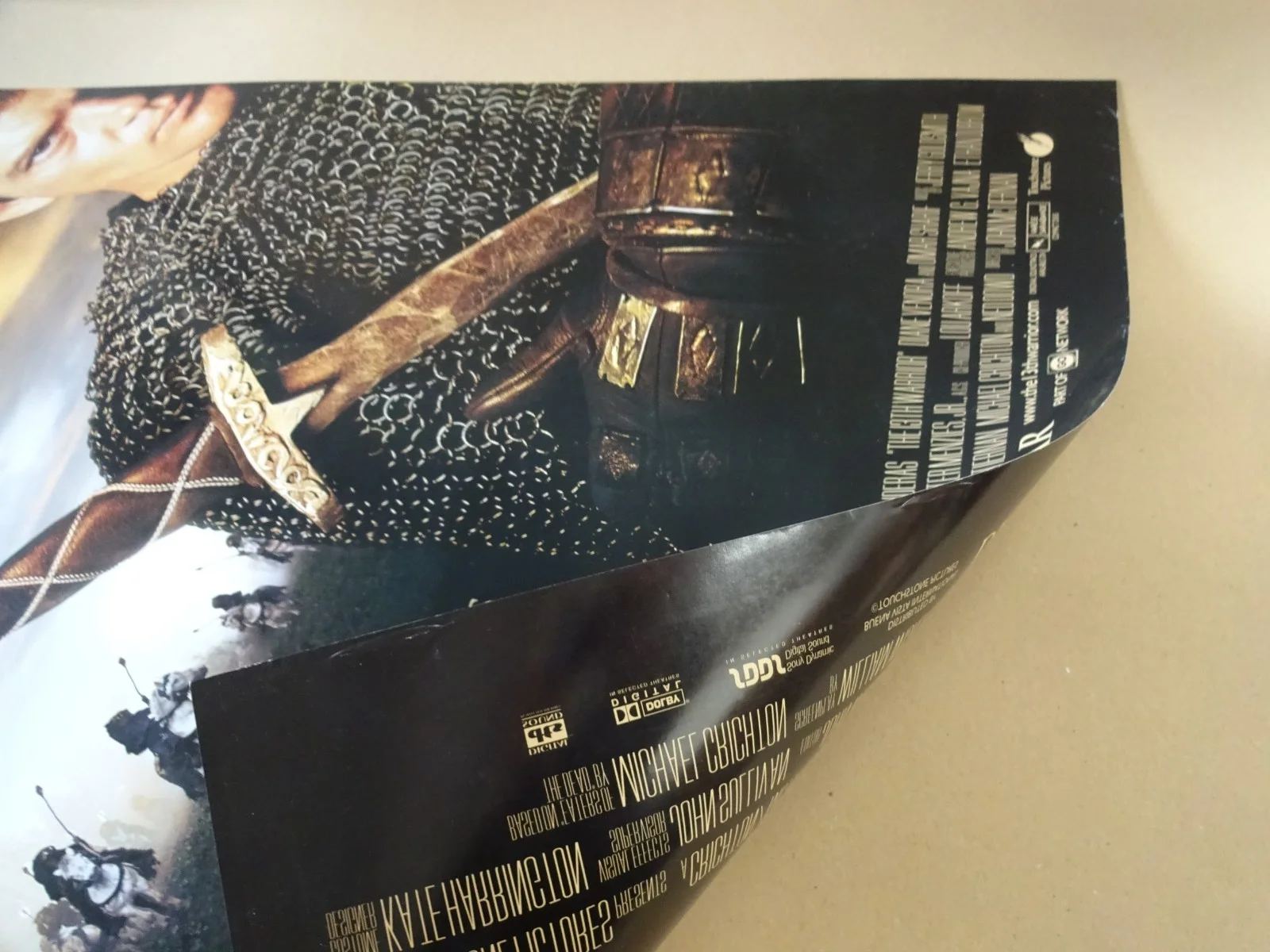 The 13th Warrior Original 1999 Double Sided Movie Poster Mint 40"x27" A Banderas, изображение 2