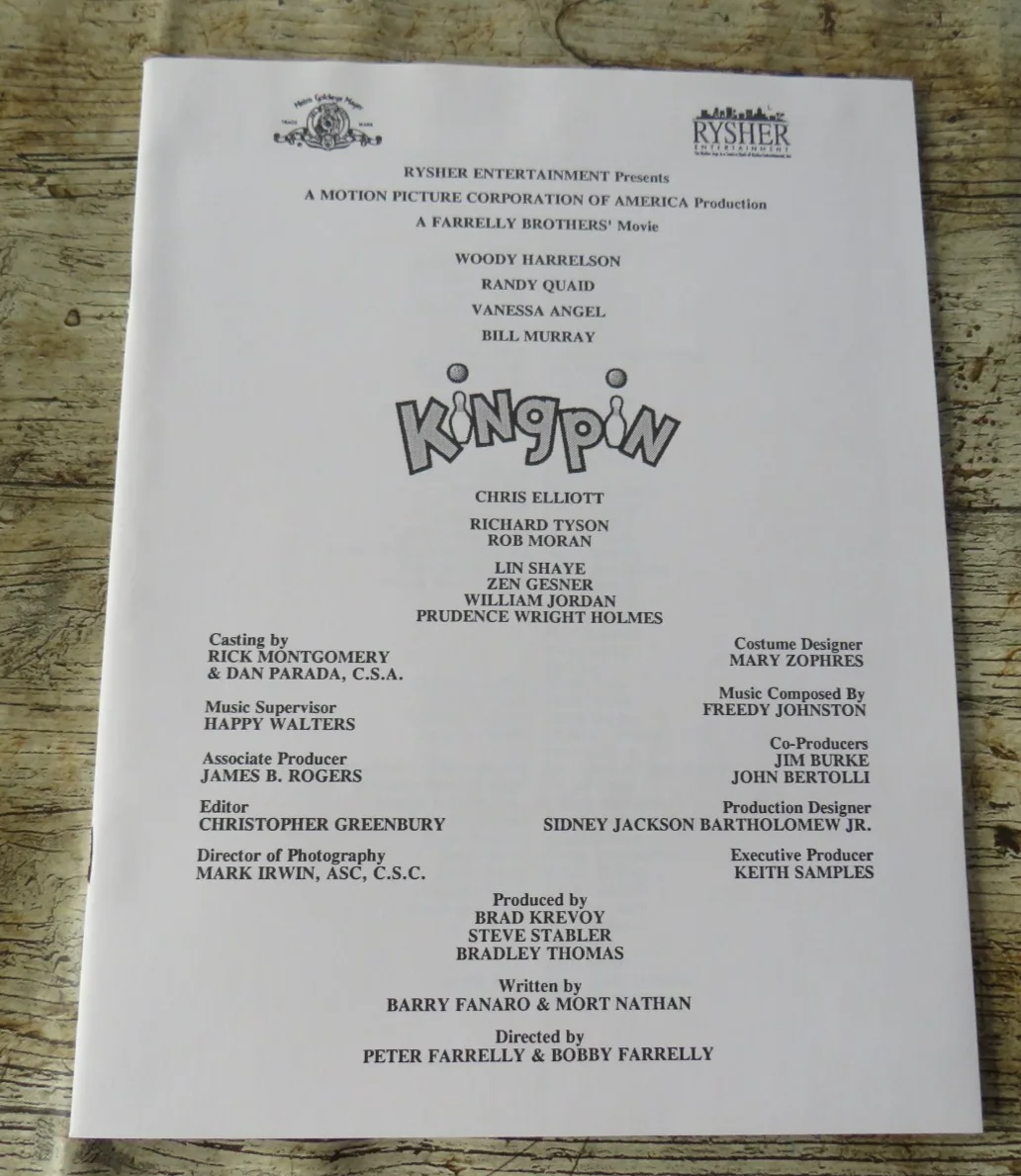 KINGPIN ORIGINAL 1996 CINEMA MOVIE FILM PRESS KIT Woody Harrelson 7 PHOTOS, изображение 3