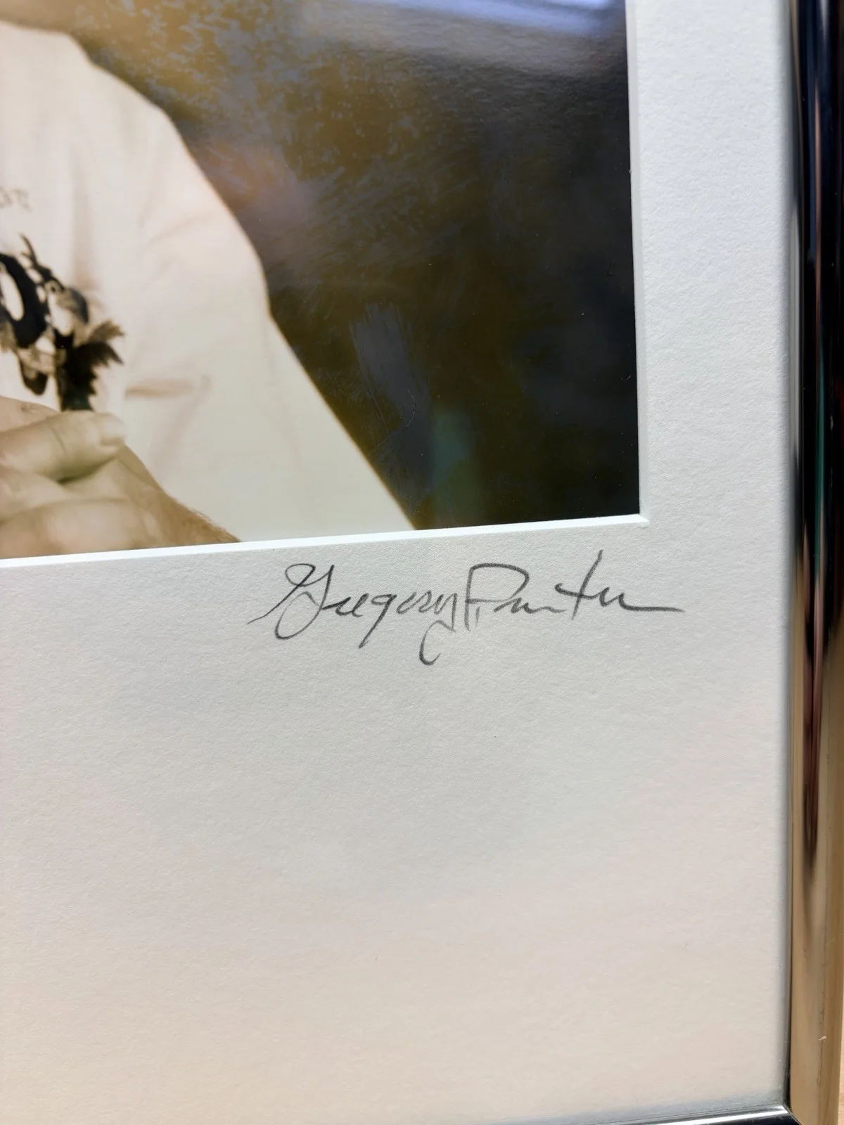 Gregory Preston — Alan Dean Foster Photograph by Gregory Preston Star Wars Signed Black and White, изображение 2