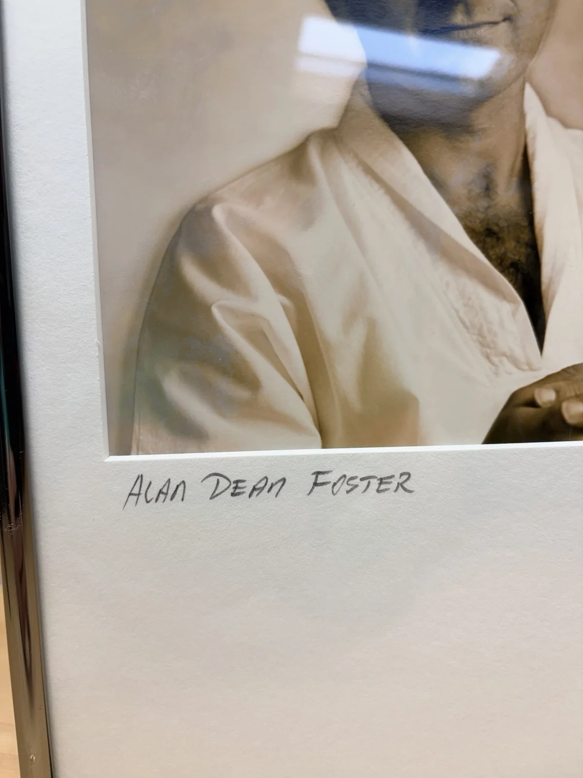 Gregory Preston — Alan Dean Foster Photograph by Gregory Preston Star Wars Signed Black and White, изображение 3