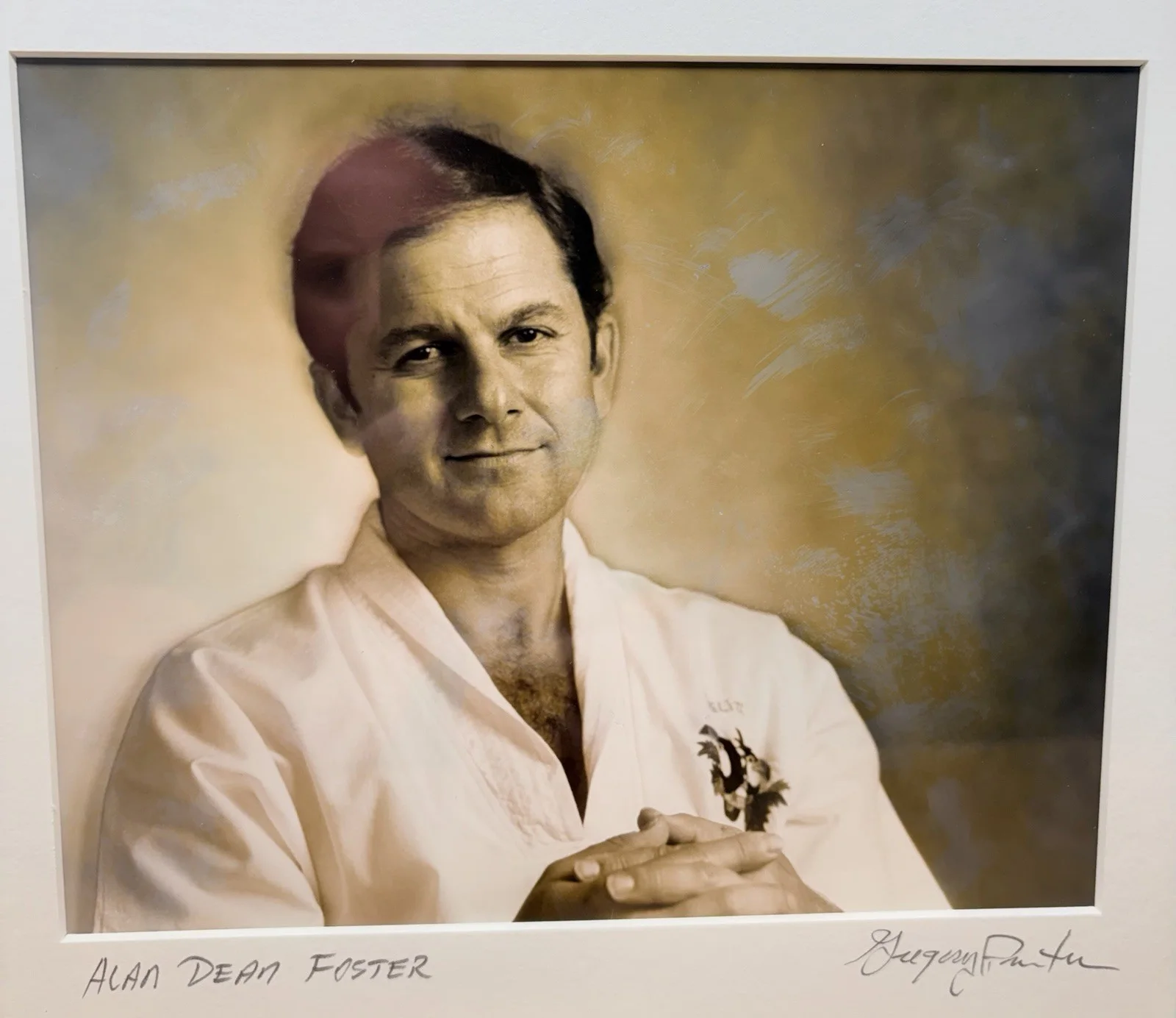Gregory Preston — Alan Dean Foster Photograph by Gregory Preston Star Wars Signed Black and White, изображение 4