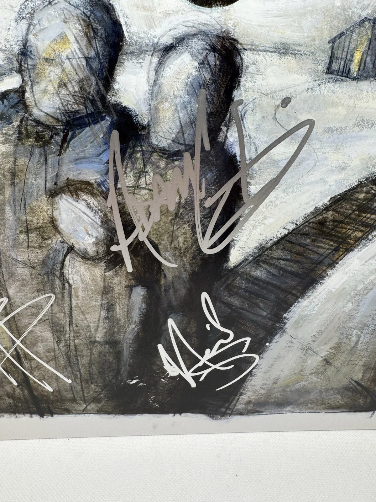 THREE DAYS GRACE SIGNED VINYL ADAM GONTIER ALL 3 SELF TITLED JSA COA AUTOGRAPH, image 3
