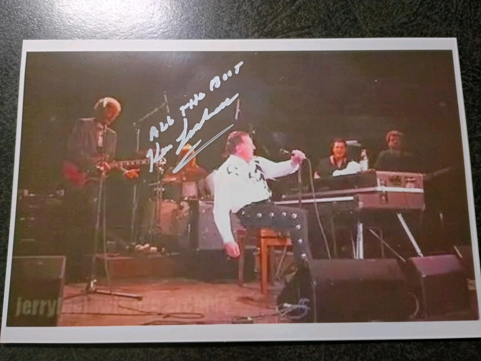 KENNY LOVELACE — KENNY LOVELACE Hand Signed Autograph Photo & CARD GUITARIST FOR JERRY LEE LEWIS, изображение 3