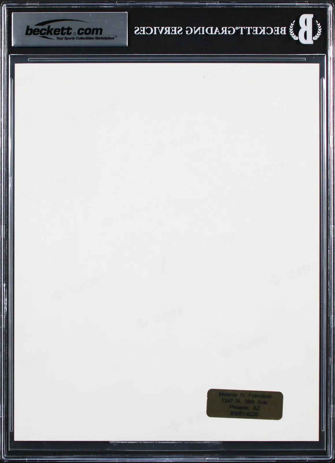 Liam Neeson — Liam Neeson Schindler's List "Regards" Signed 8x10 Photo Auto 10! BAS Slabbed, image 2