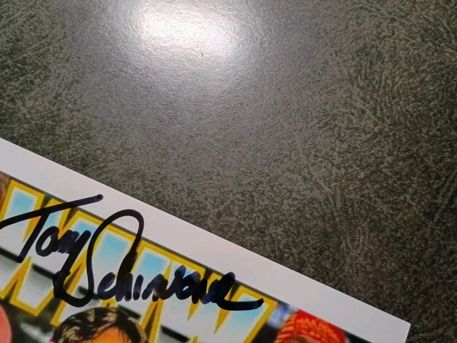 TONY SCHIAVONE — TONY SCHIAVONE 2 Hand Signed Autograph Photo S - MACHO MAN -WRESTLING ANNOUNCER, изображение 5