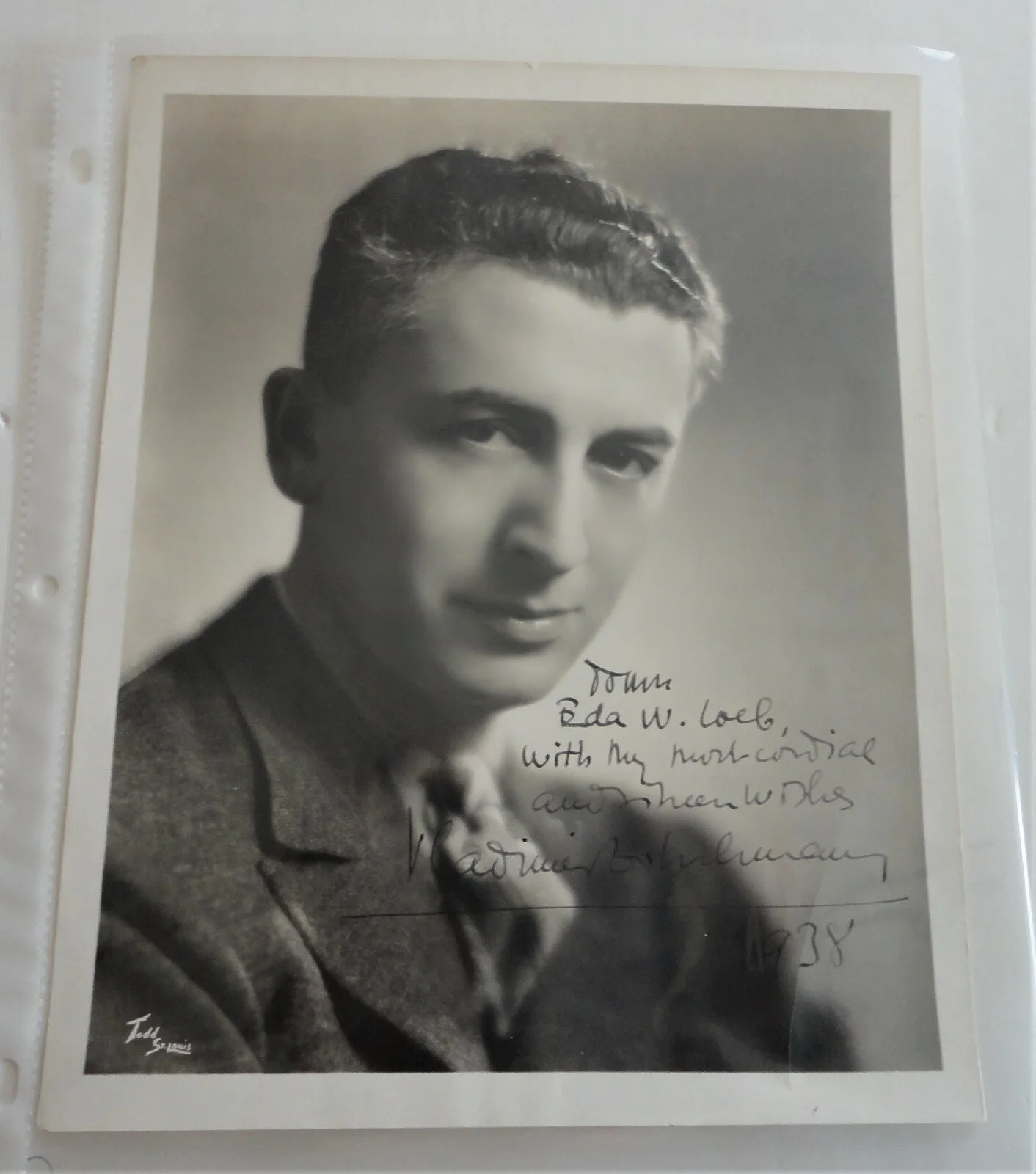 4 Conductor Vladimir Golschmann 1938 Signed St Louis Symphony Programs Photo, image 2