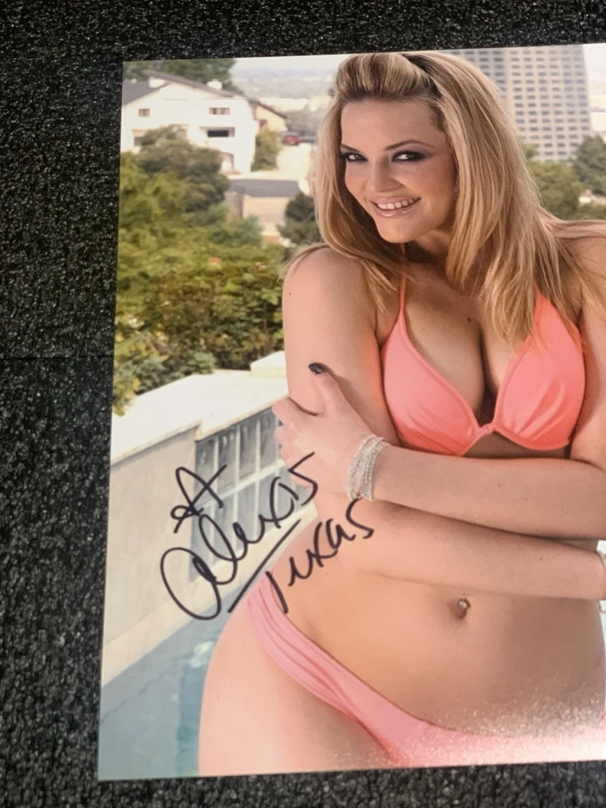 ALEXIS TEXAS SIGNED 8X10 PHOTO BECKETT BAS JSA PSA LEAF TOPPS ACOA PODCASTER, изображение 2