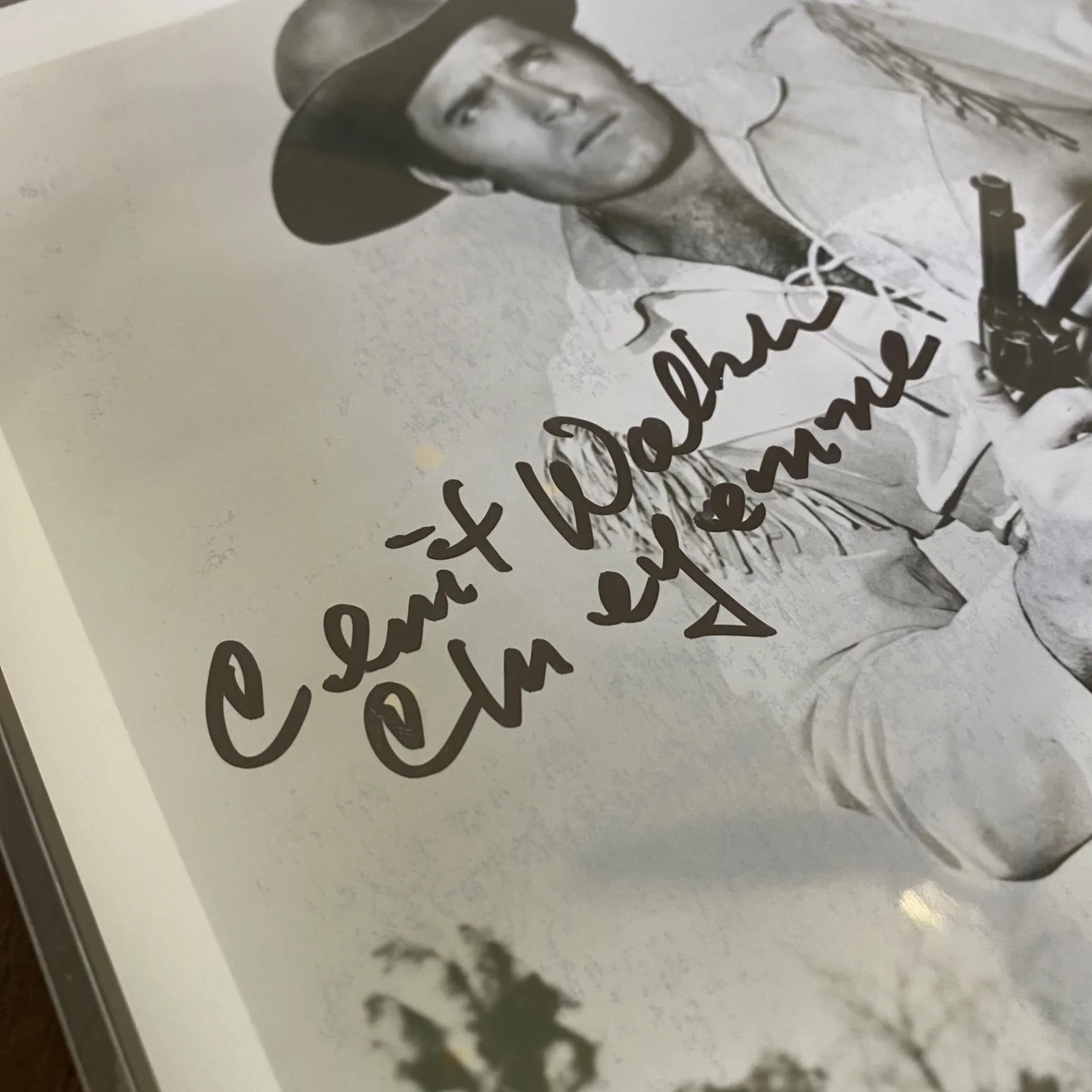 Clint Walker Cheyenne Autographed Hand Signed 8"x 10" B&W Photo w/ COA, изображение 3