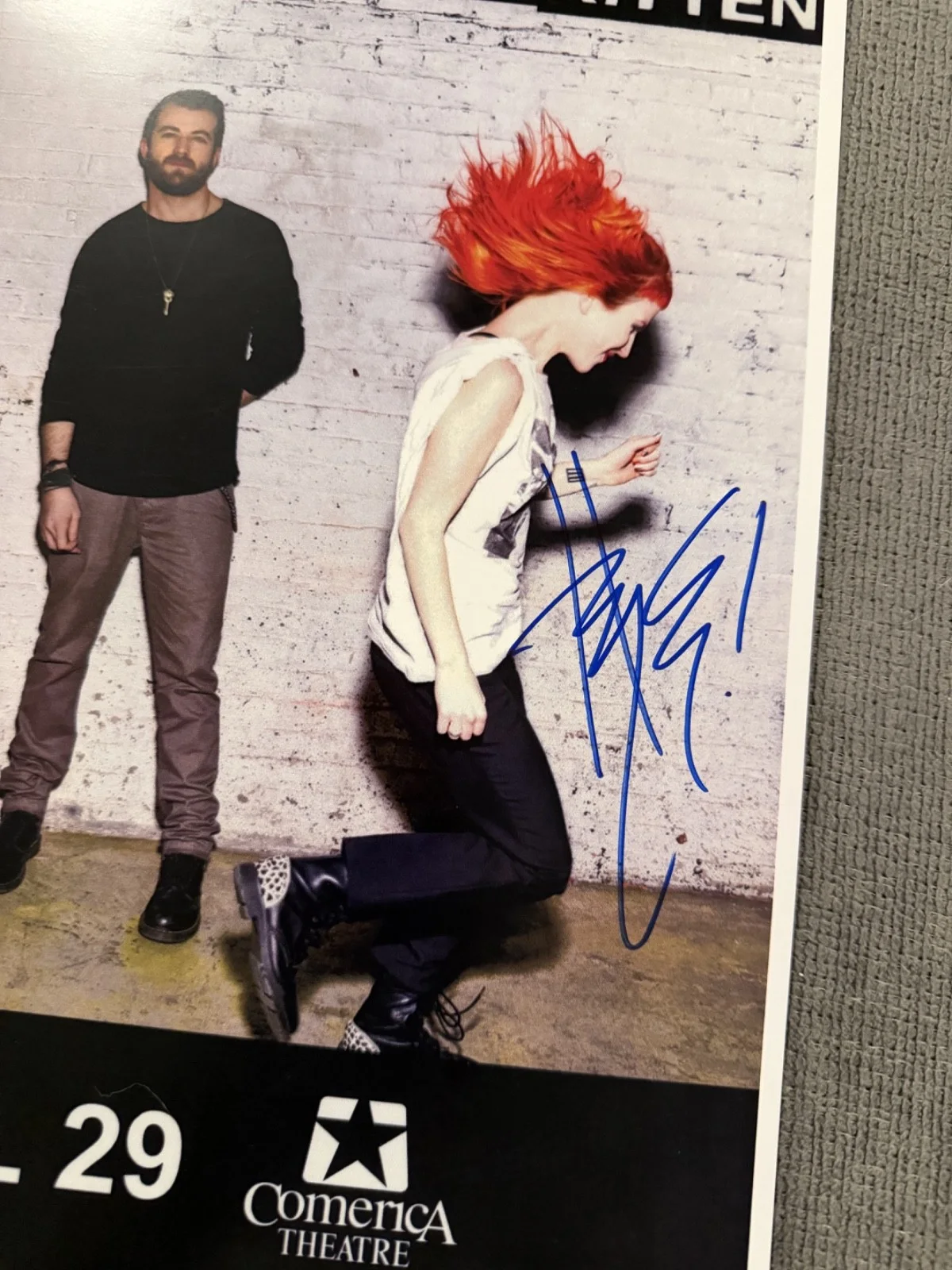 Paramore Poster 11x17 Hand Signed by Hayley Williams w/ COA - Free Shipping, изображение 2