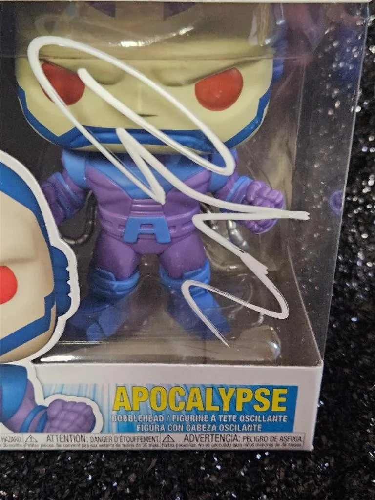 OSCAR ISAAC — OSCAR ISAAC HAND SIGNED AUTOGRAPHED FUNKO POP 1591 MARVEL X-MEN APOCALYPSE COA, image 4