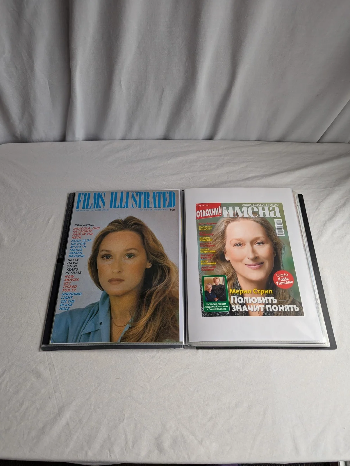 Meryl Streep Magazine Covers Photo Memorabilia Collectable Rare 80s-2020 Vintage, изображение 4