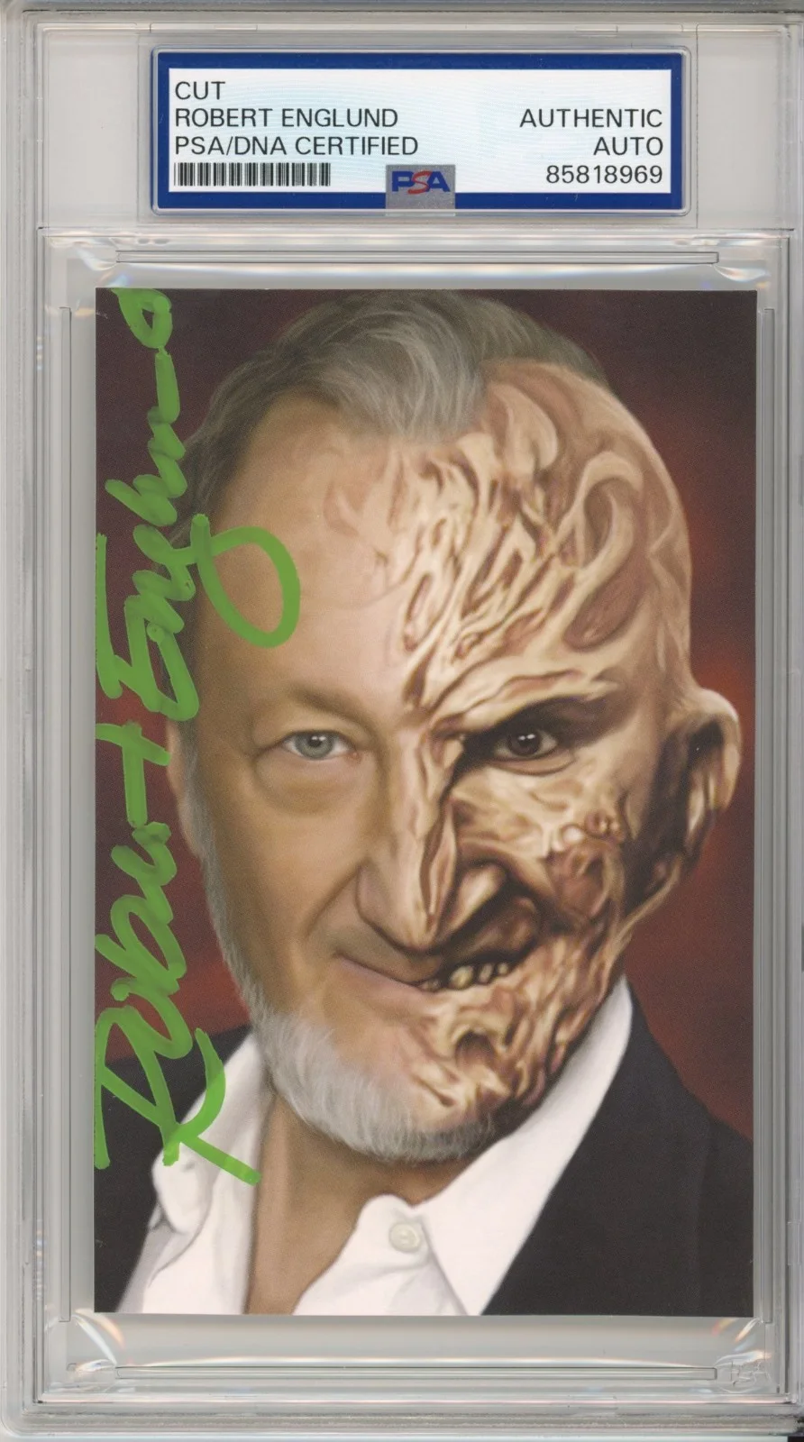 Robert Englund — ROBERT ENGLUND SIGNED Picture FREDDY KRUEGER PSA DNA COA Nightmare On Elm Street