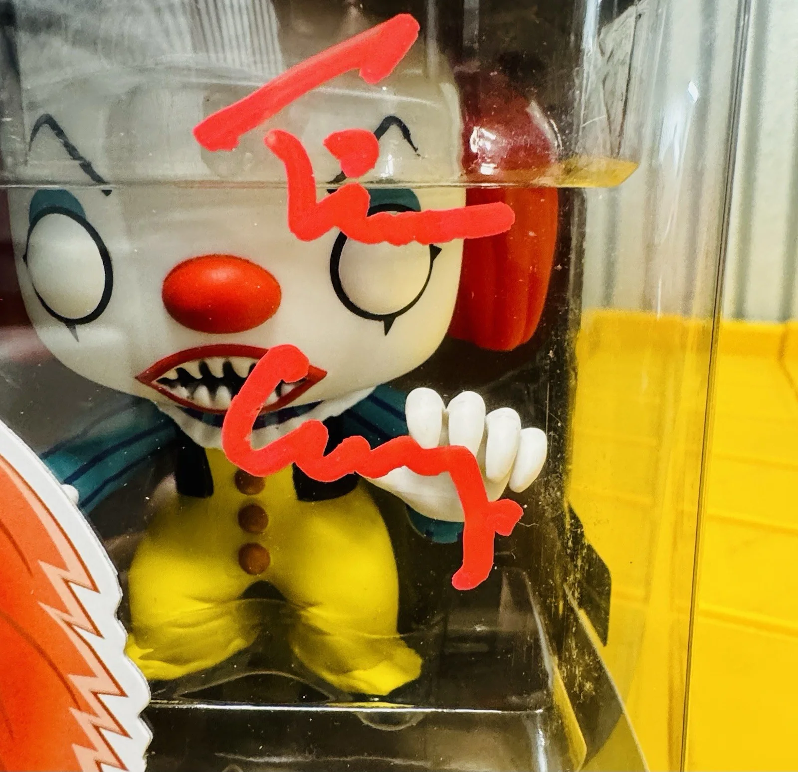 Tim Curry — TIM CURRY AUTOGRAPHED SIGNED IT PENNYWISE FUNKO POP #55 OC COA, image 2