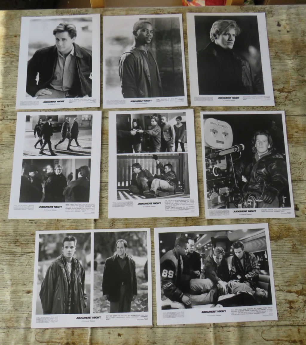 JUDGMENT NIGHT ORIGINAL 1993 CINEMA FILM PRESS KIT Emilio Estevez 8 PHOTOS, image 4