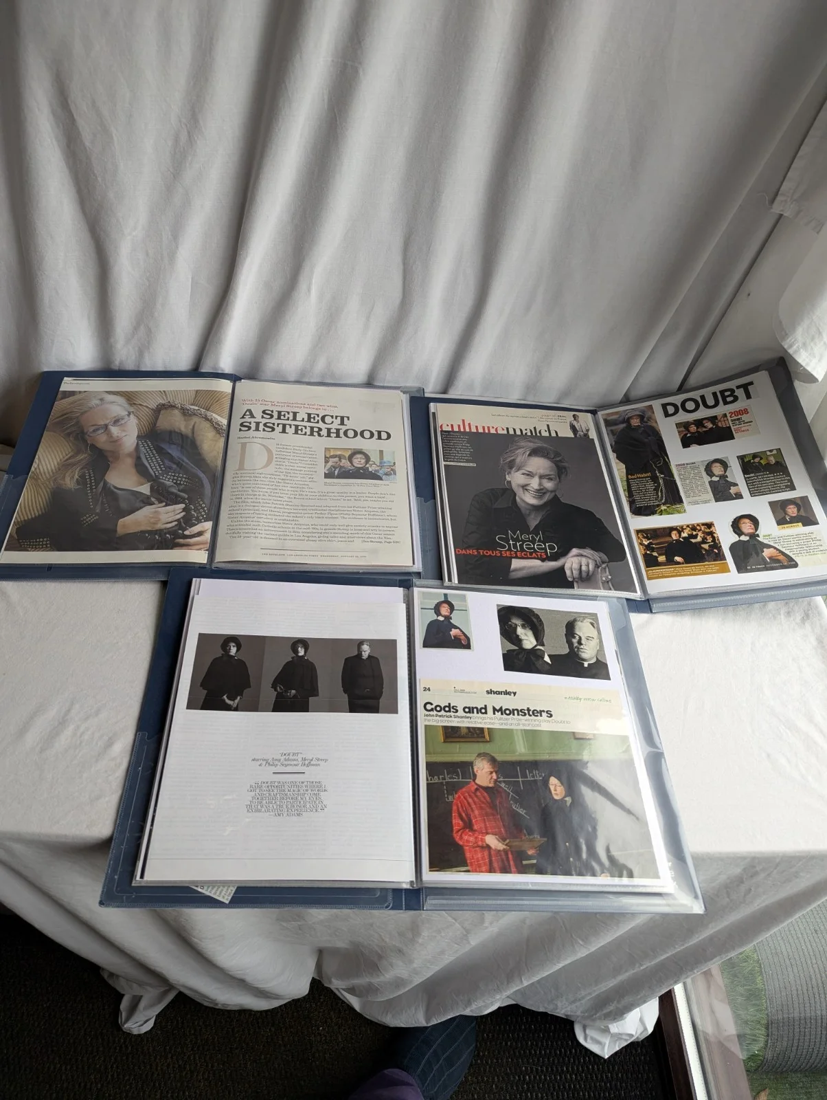 Doubt 2008 Film Memorabilia Archive Meryl Streep Photos & Articles Rare, изображение 5